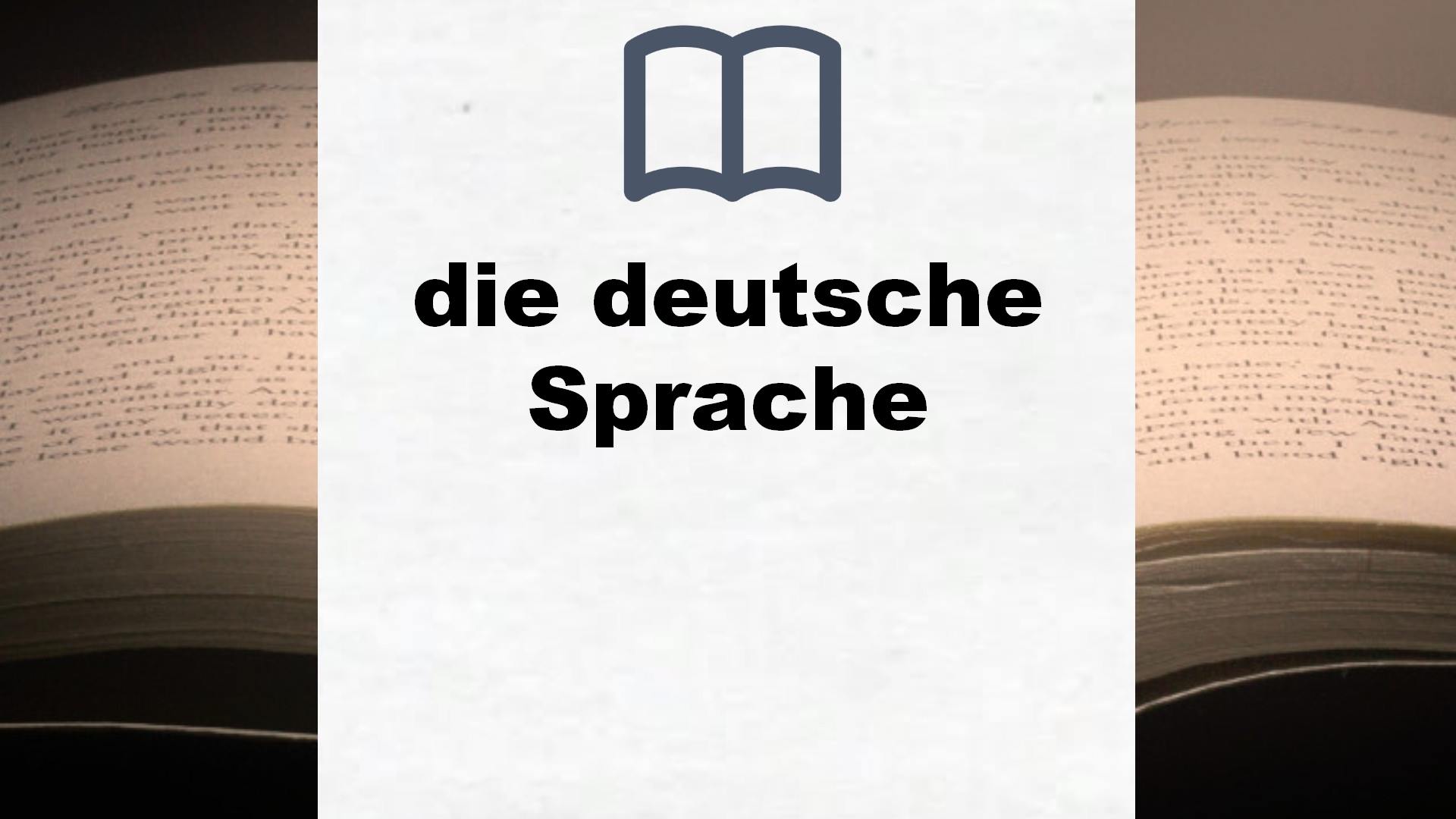 Bücher über die deutsche Sprache