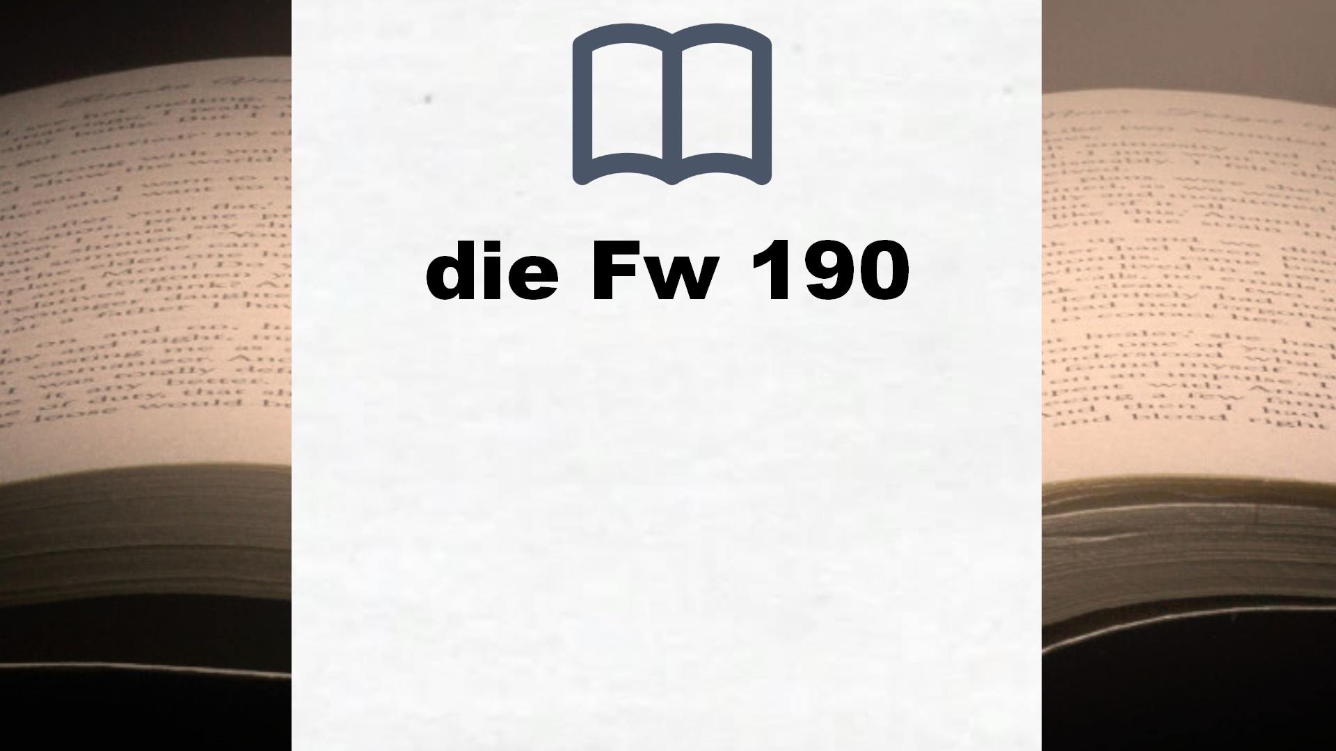 Bücher über die Fw 190