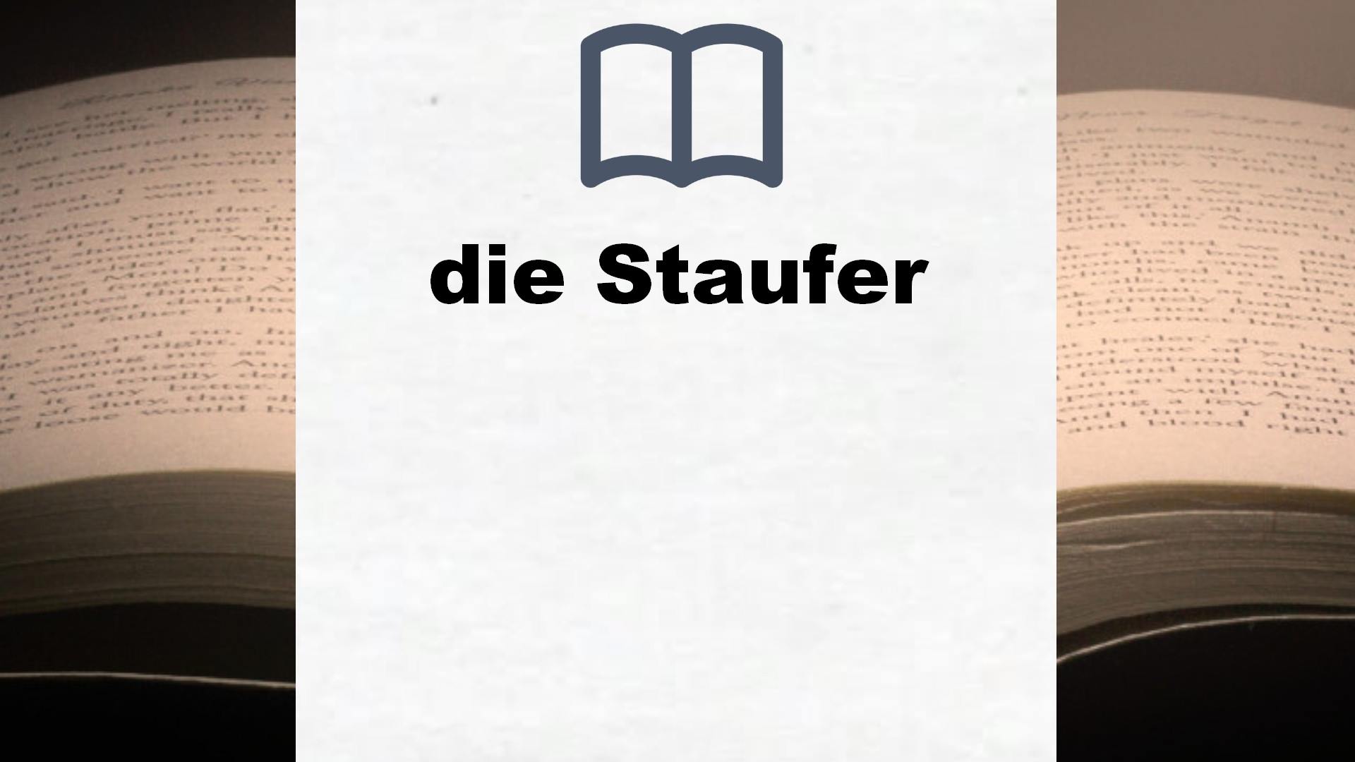 Bücher über die Staufer