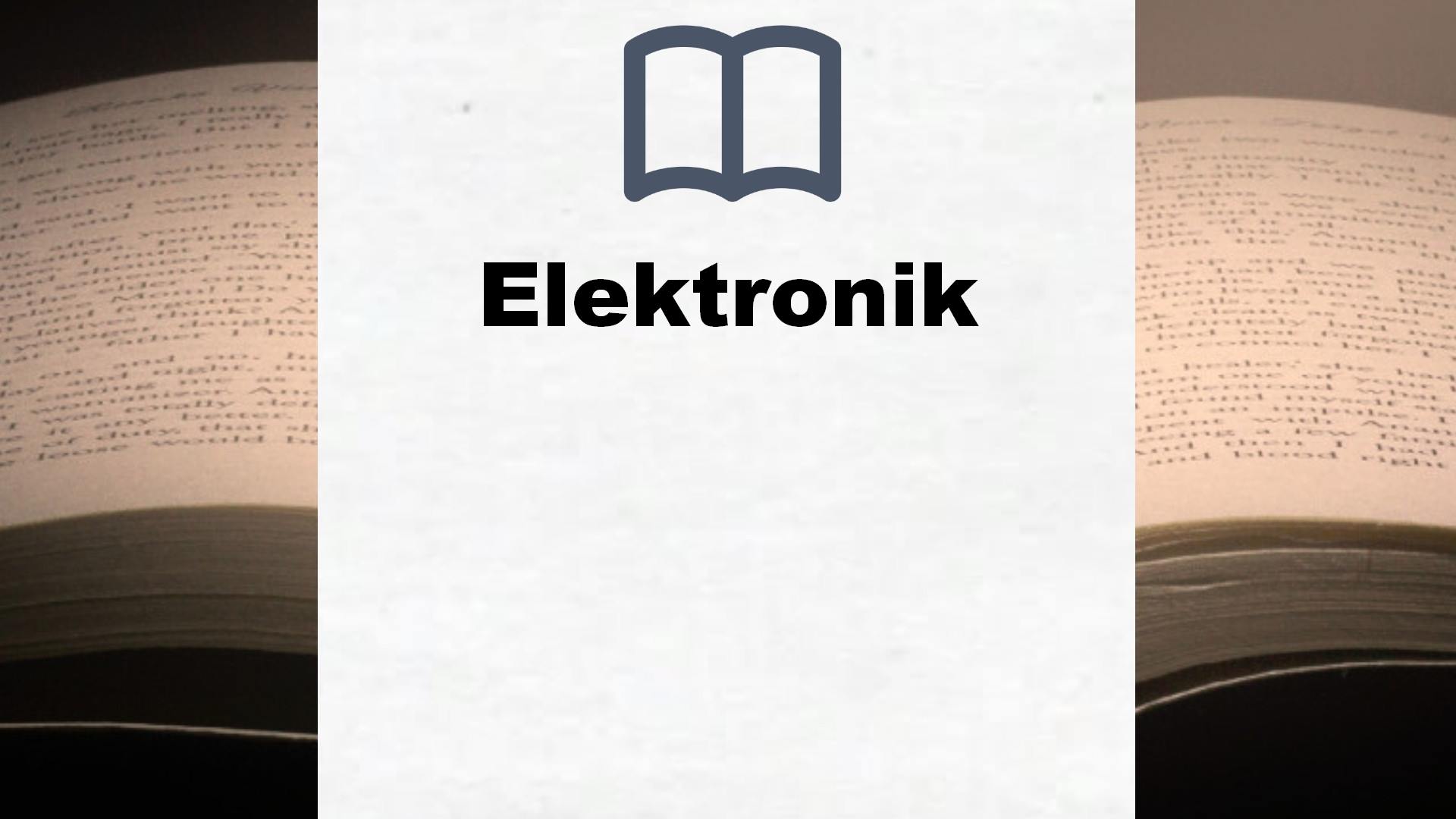 Bücher über Elektronik