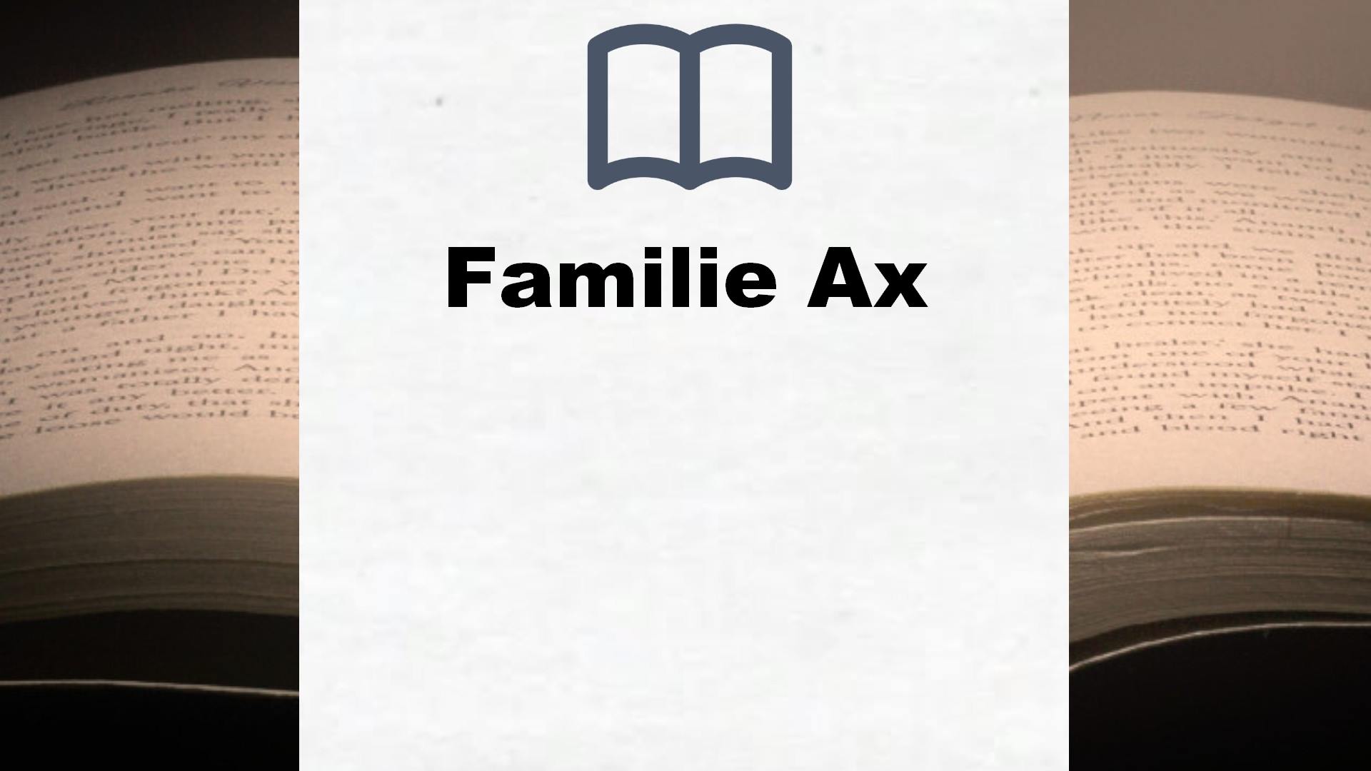 Bücher über Familie Ax