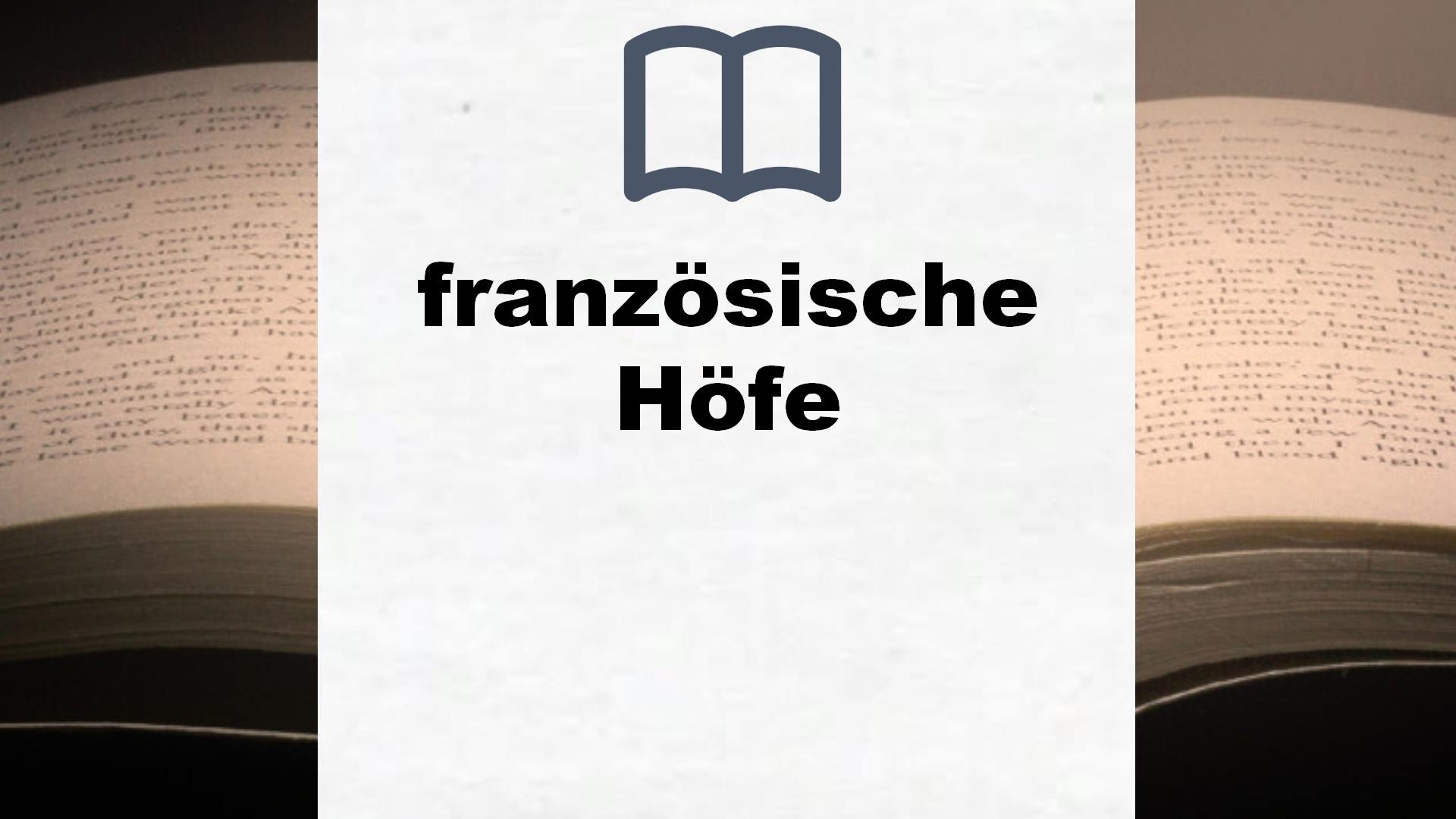 Bücher über französische Höfe