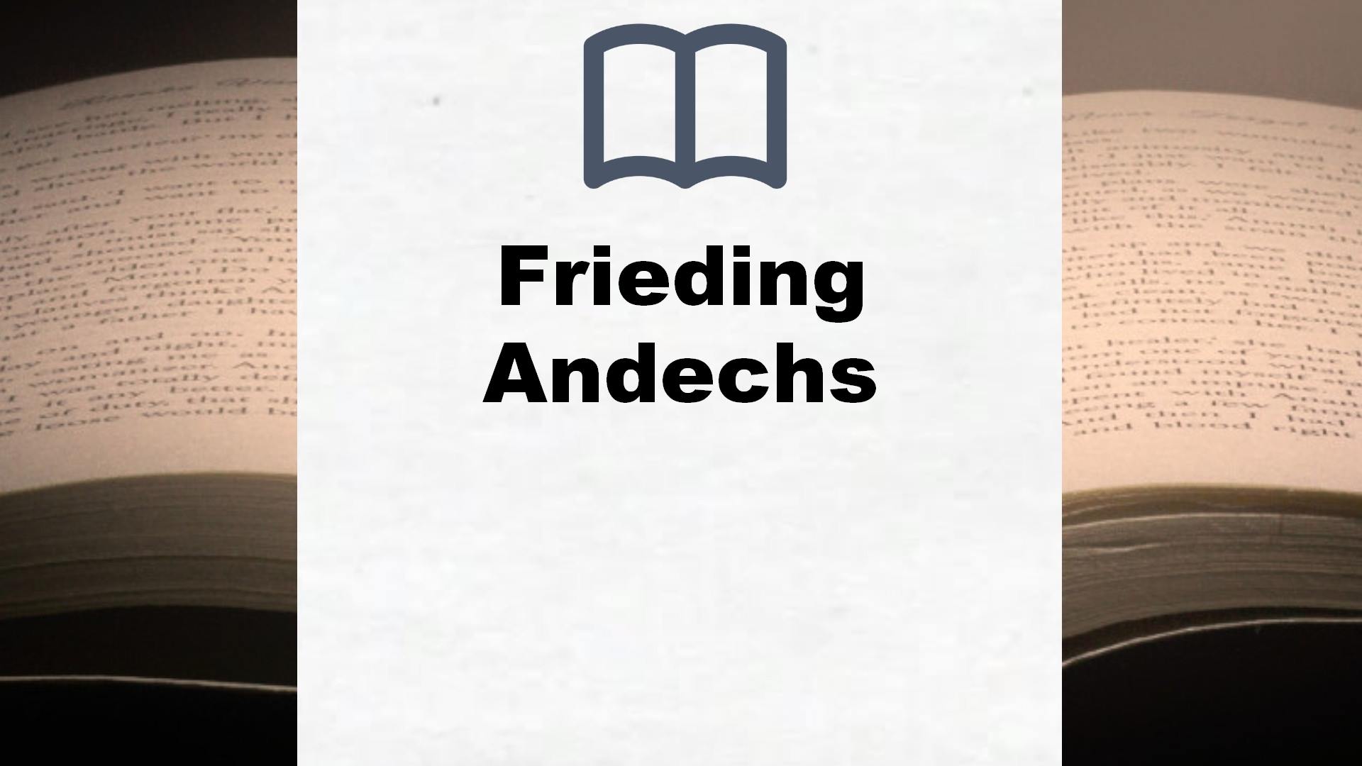 Bücher über Frieding Andechs