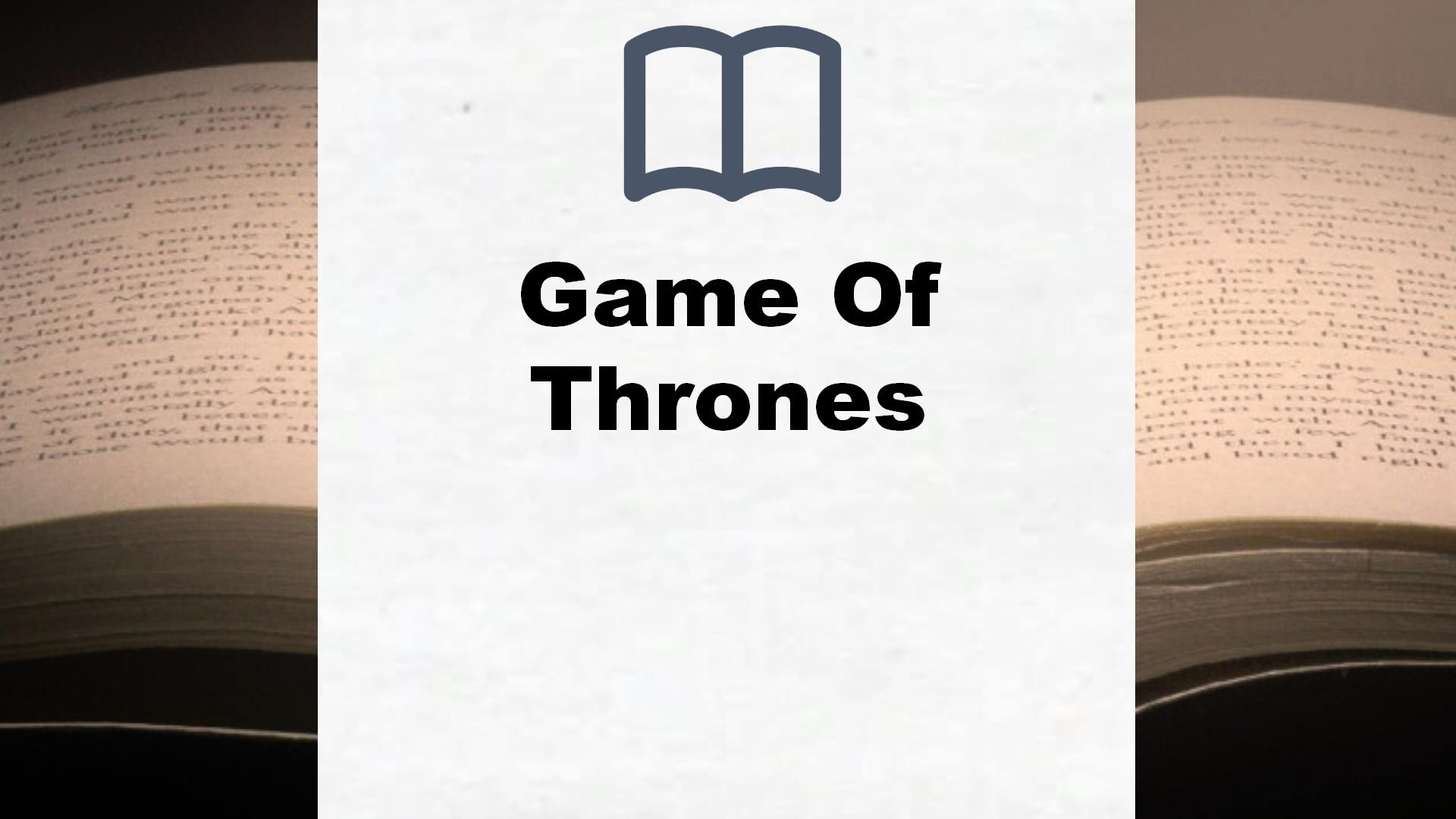 Bücher über Game Of Thrones