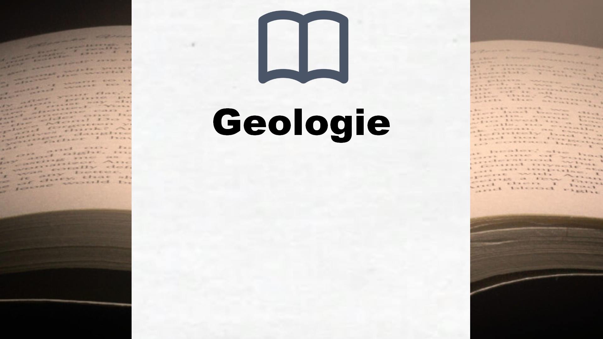 Bücher über Geologie