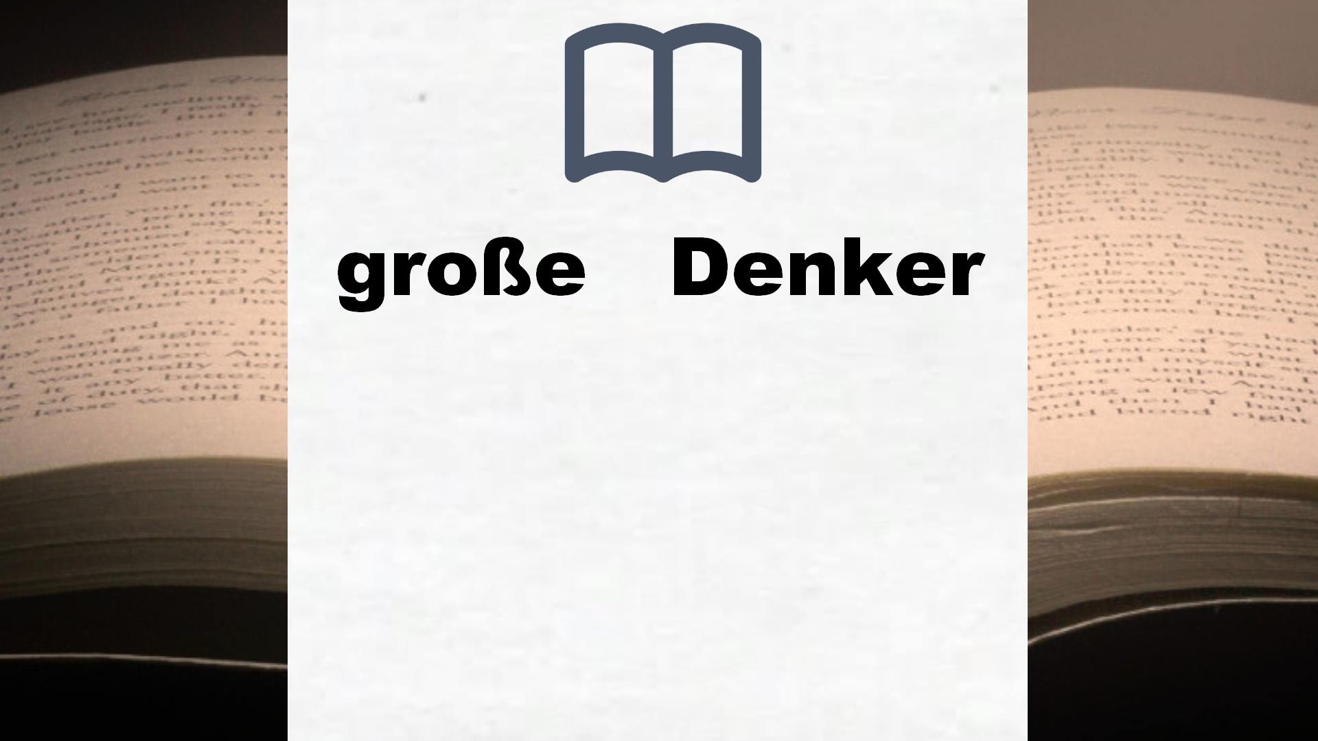 Bücher über große   Denker