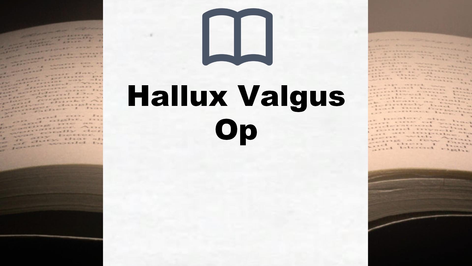 Bücher über Hallux Valgus Op