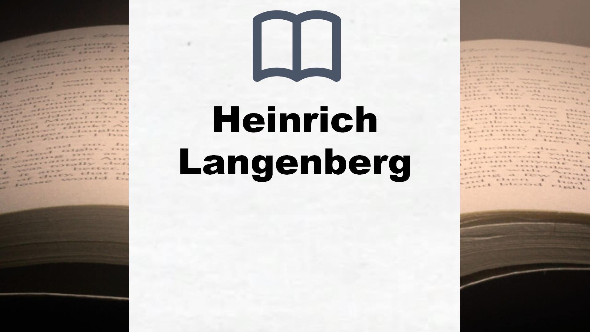 Bücher über Heinrich Langenberg