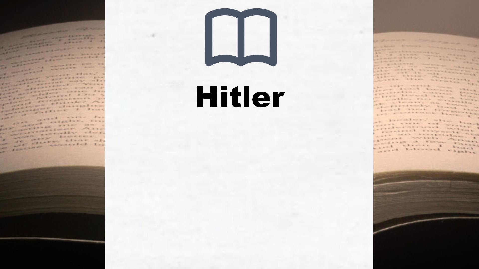 Bücher über Hitler