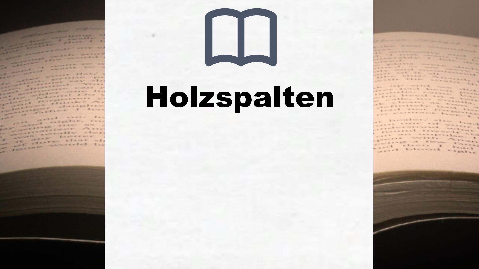 Bücher über Holzspalten