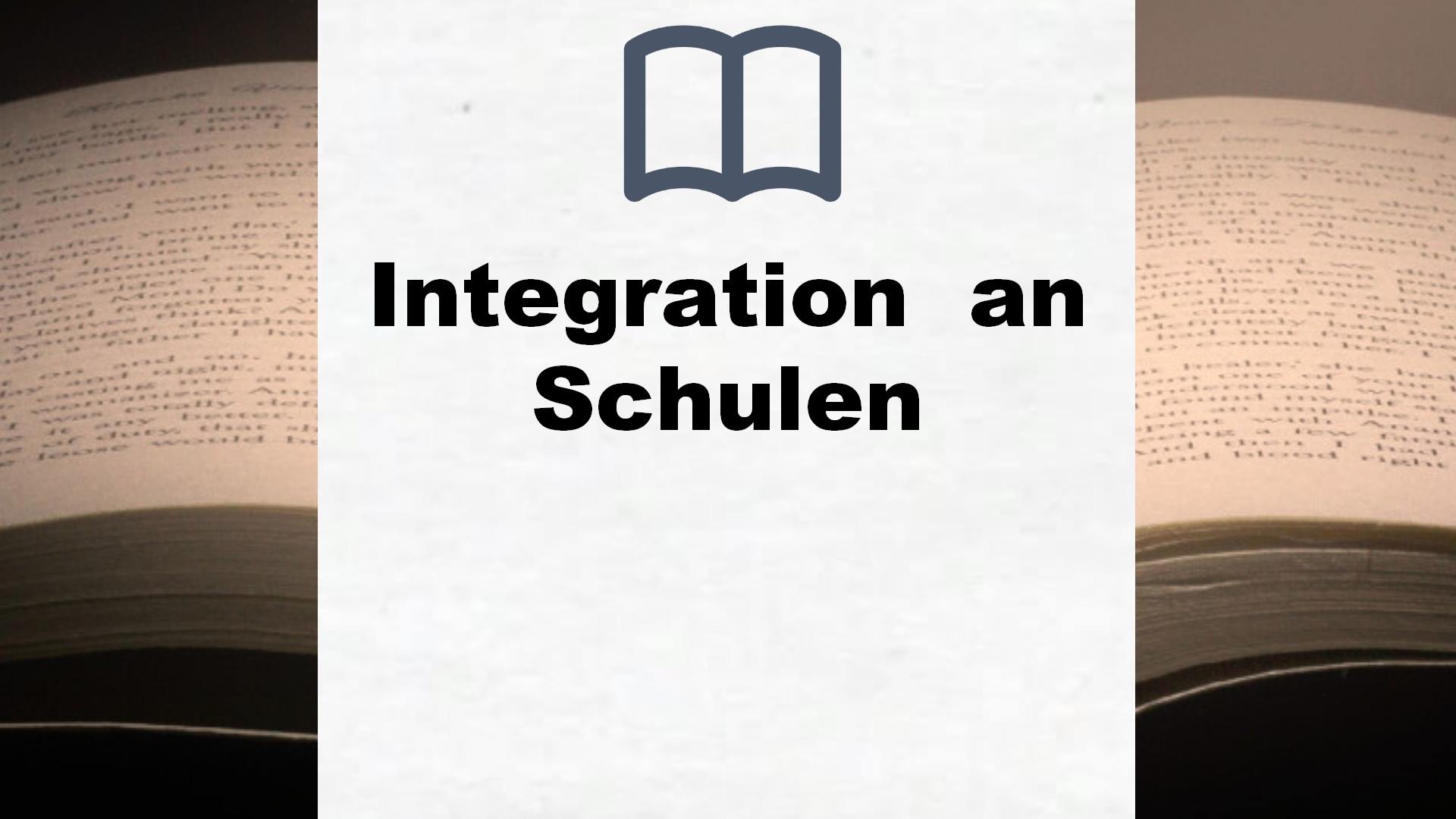 Bücher über Integration  an Schulen