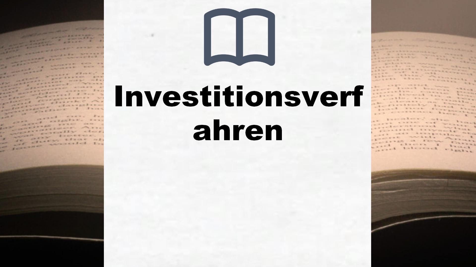 Bücher über Investitionsverfahren
