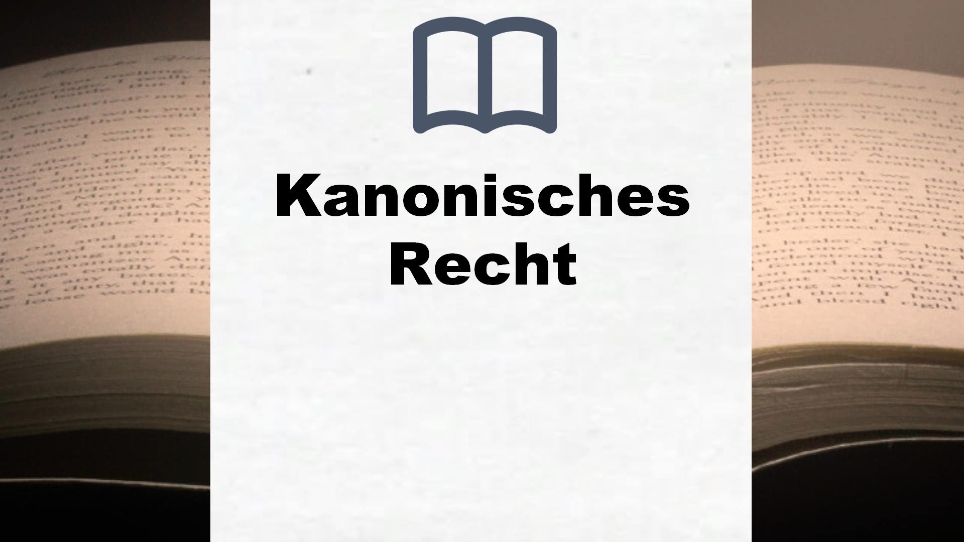 Bücher über Kanonisches Recht