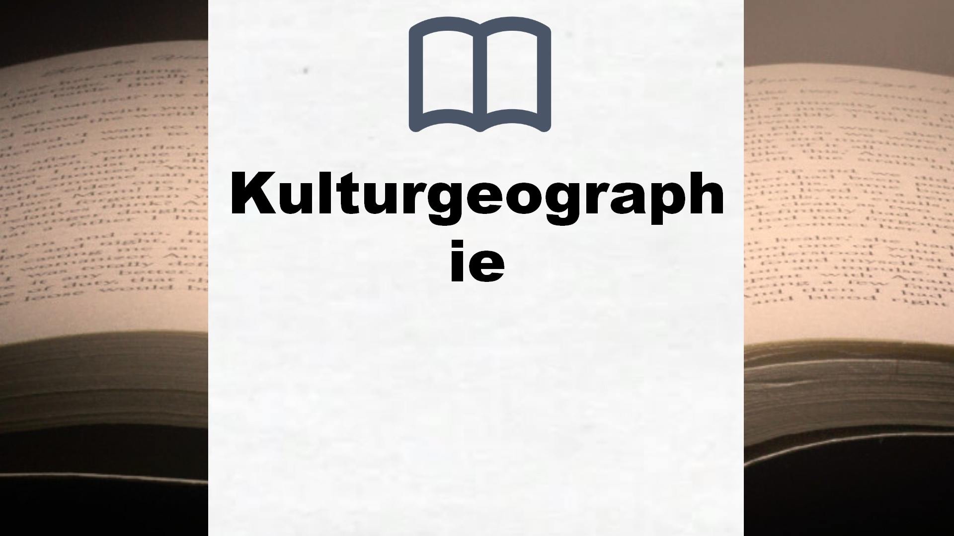 Bücher über Kulturgeographie