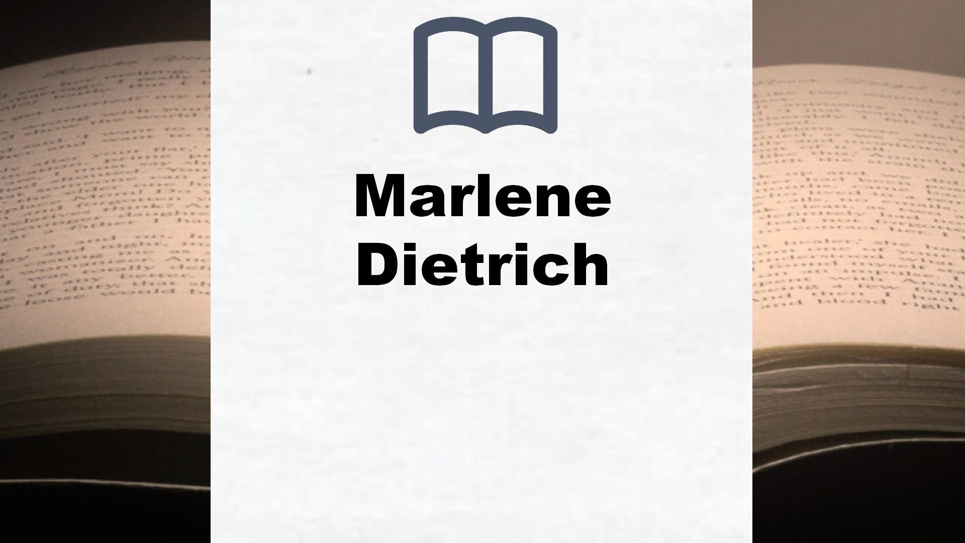 Bücher über Marlene Dietrich