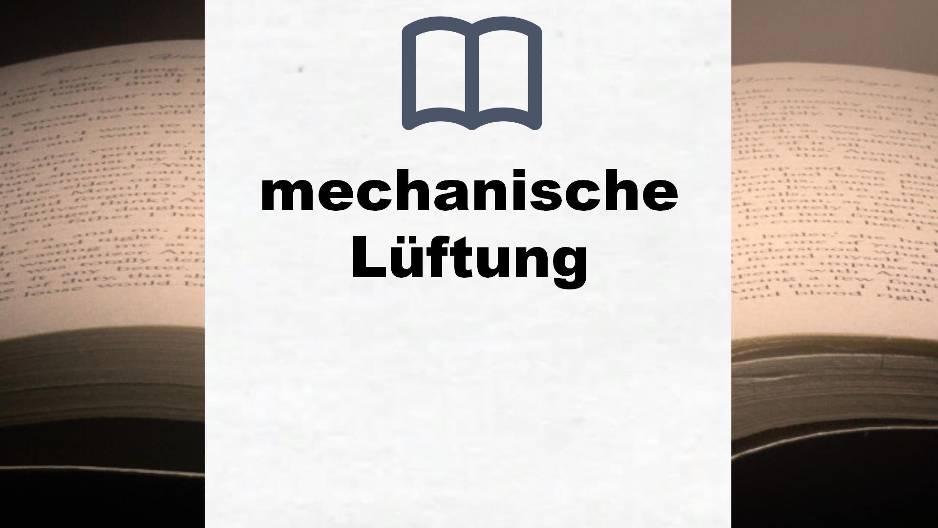 Bücher über mechanische Lüftung