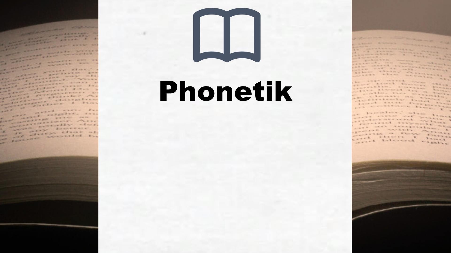 Bücher über Phonetik