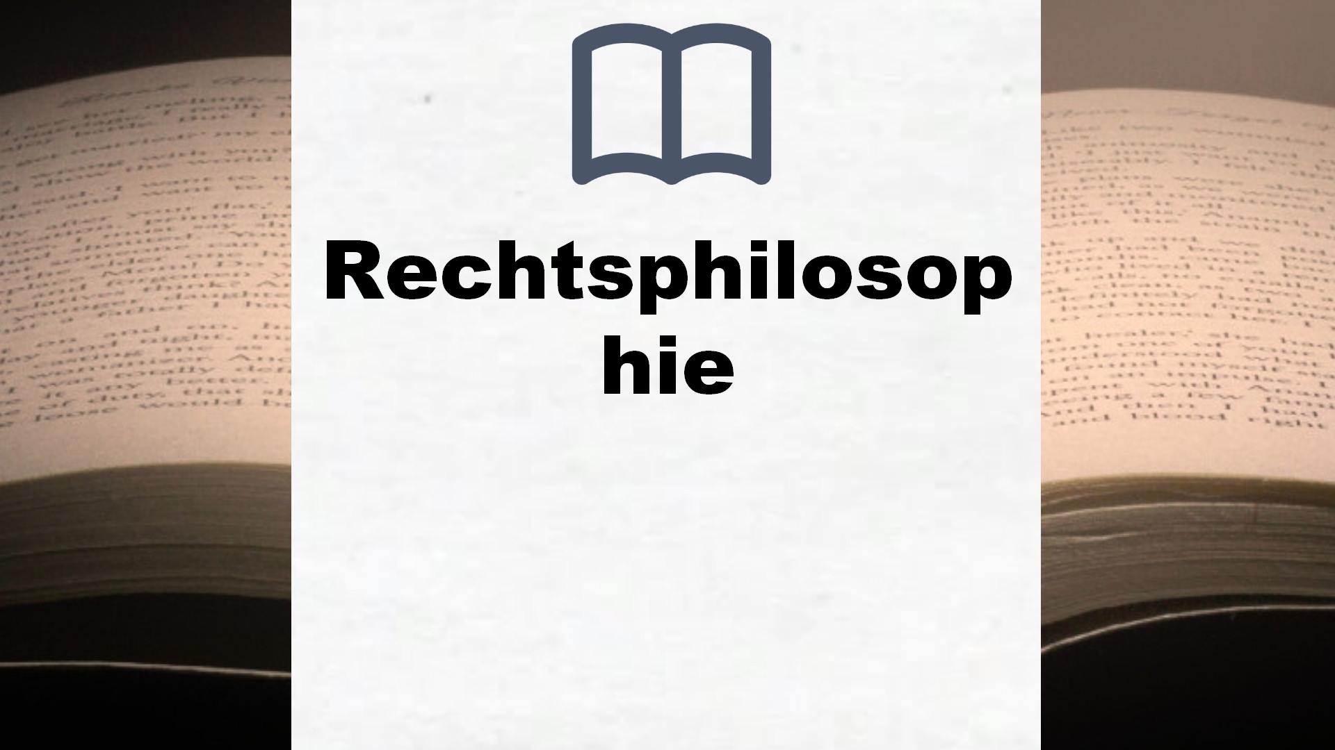 Bücher über Rechtsphilosophie