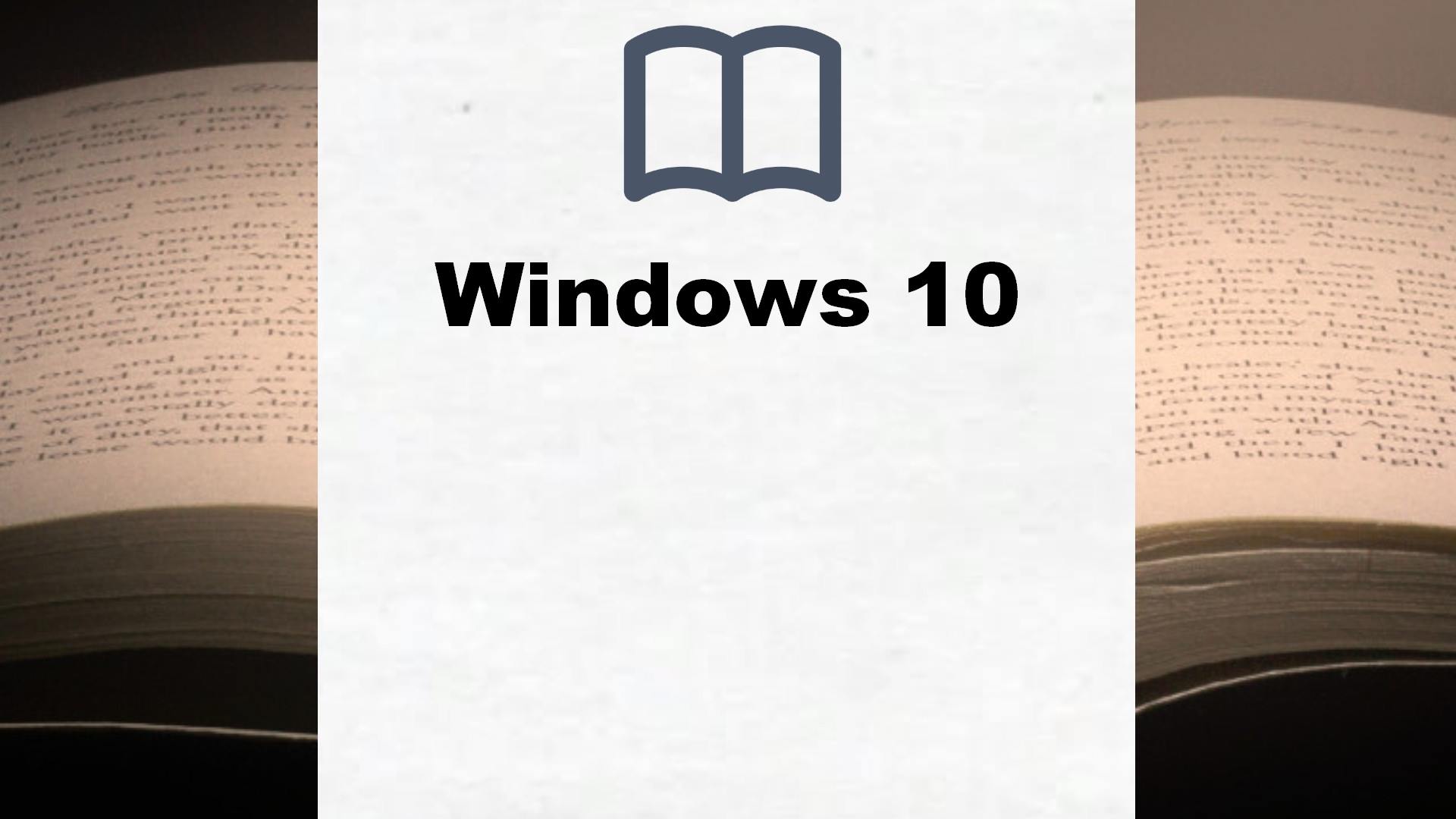 Bücher über Windows 10