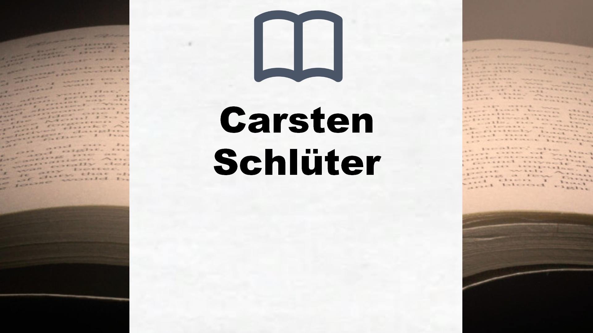 Carsten Schlüter Bücher