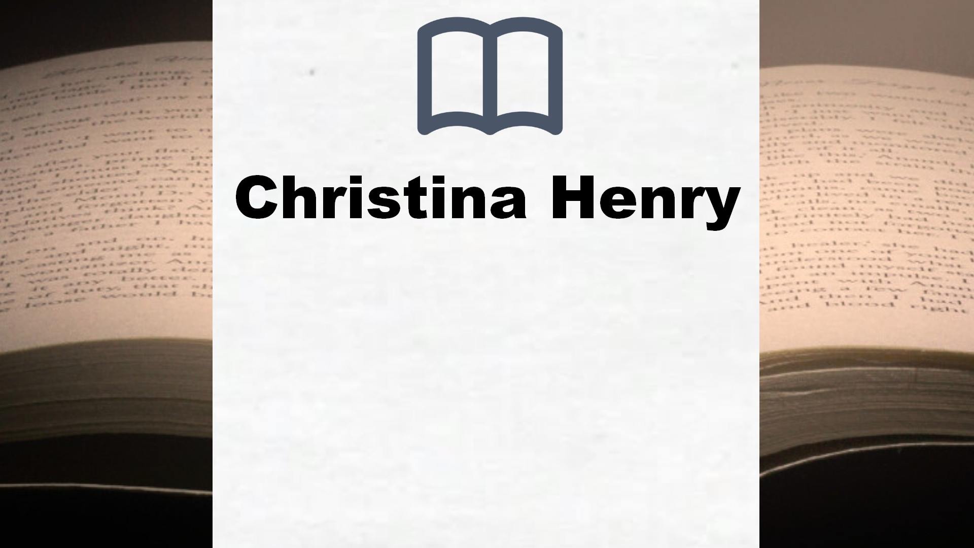 Christina Henry Bücher