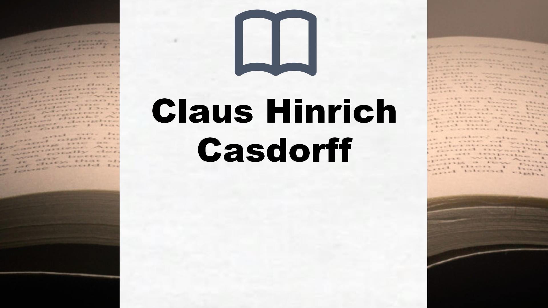 Claus Hinrich Casdorff Bücher