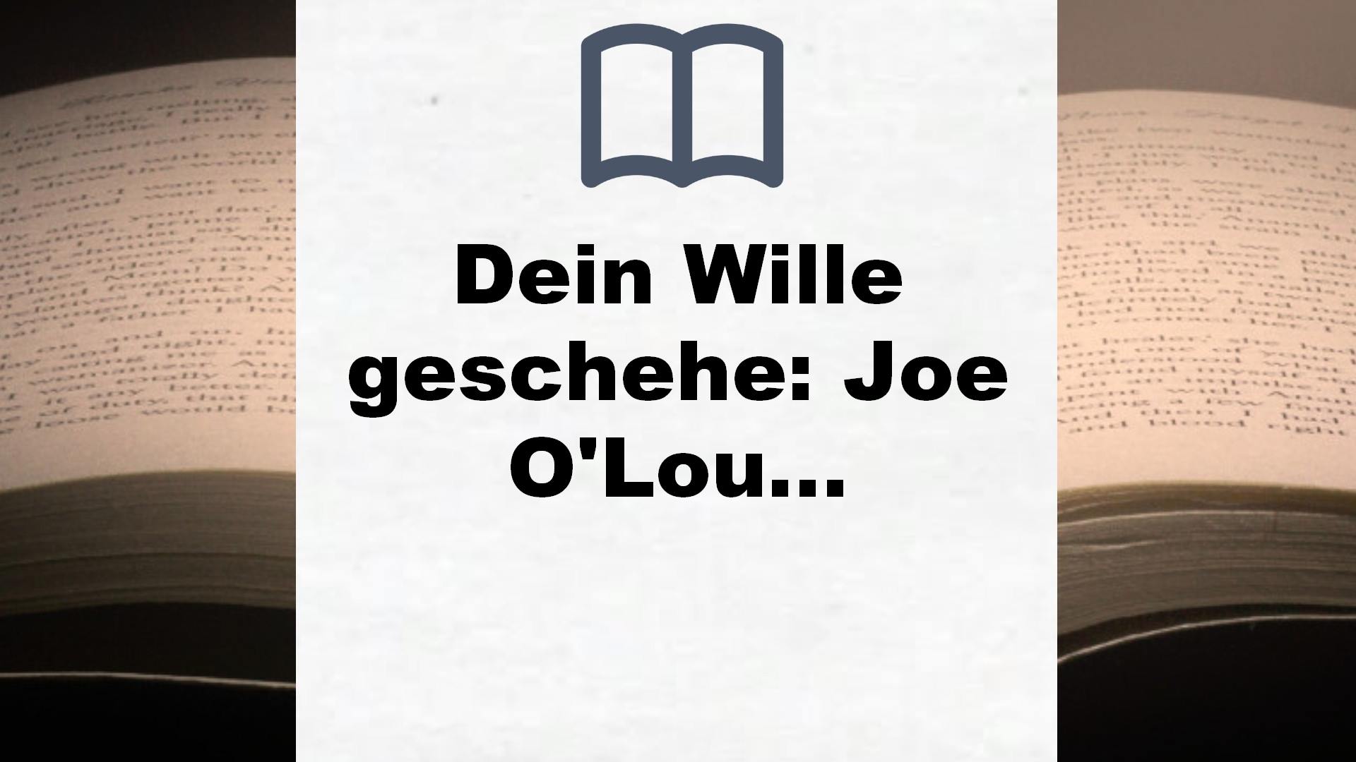Dein Wille geschehe: Joe O’Loughlins 4. Fall: Psychothriller (Joe O’Loughlin und Vincent Ruiz, Band 4) – Buchrezension