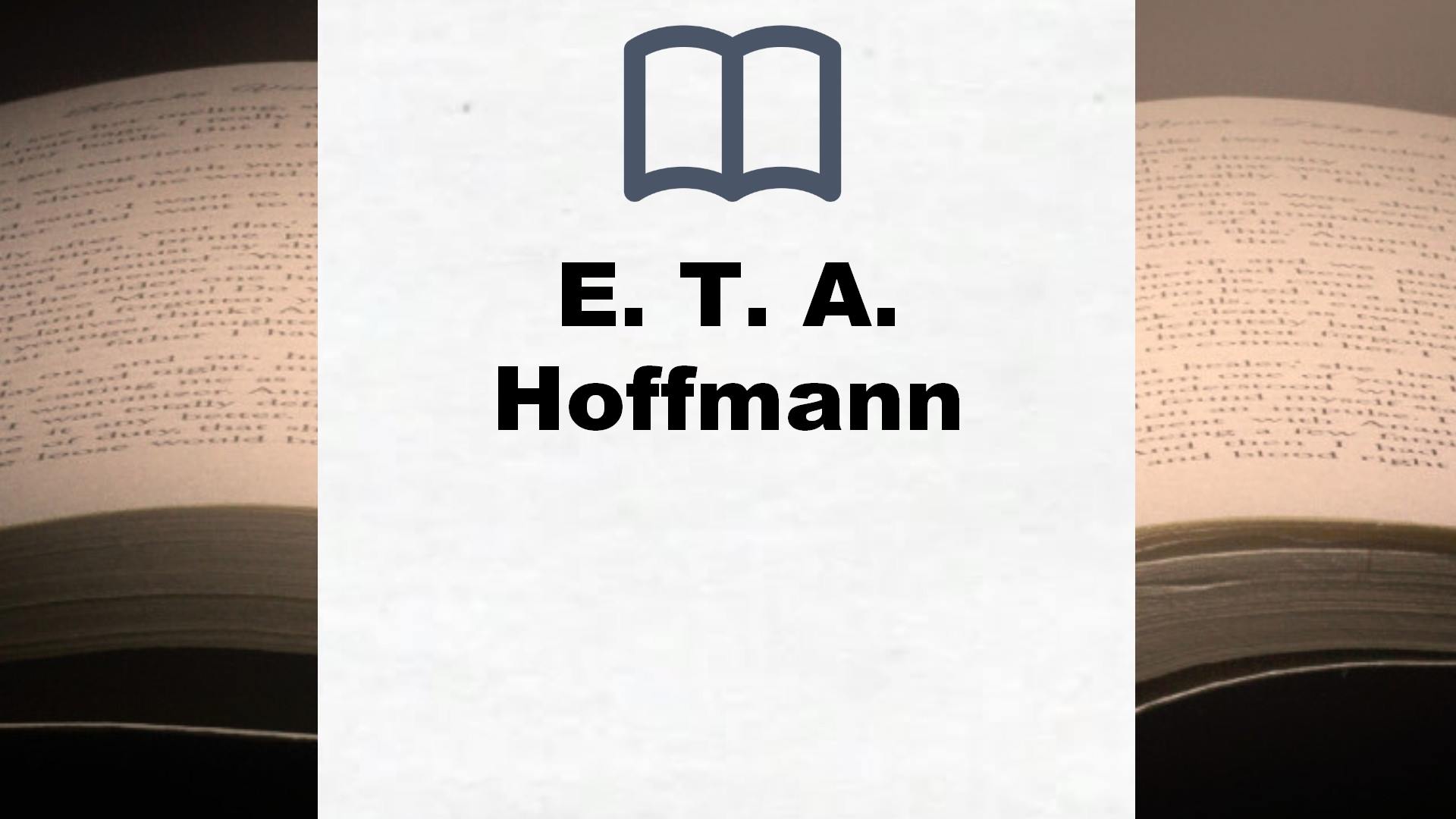 E. T. A. Hoffmann Bücher