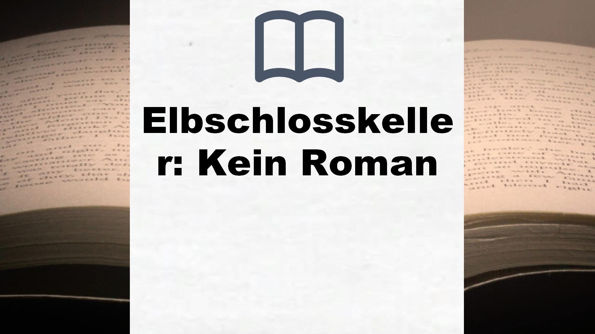 Elbschlosskeller: Kein Roman – Buchrezension