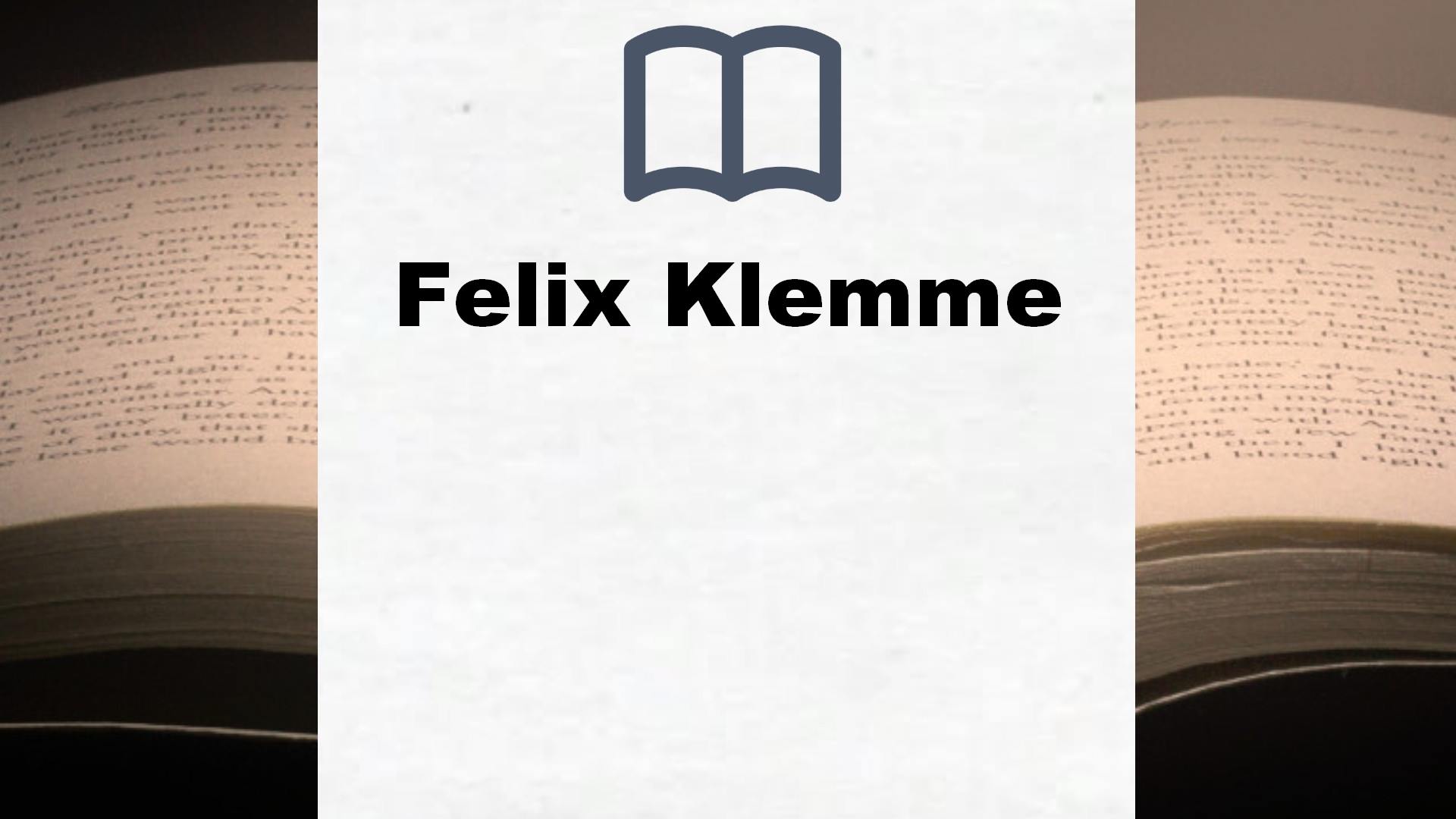 Felix Klemme Bücher