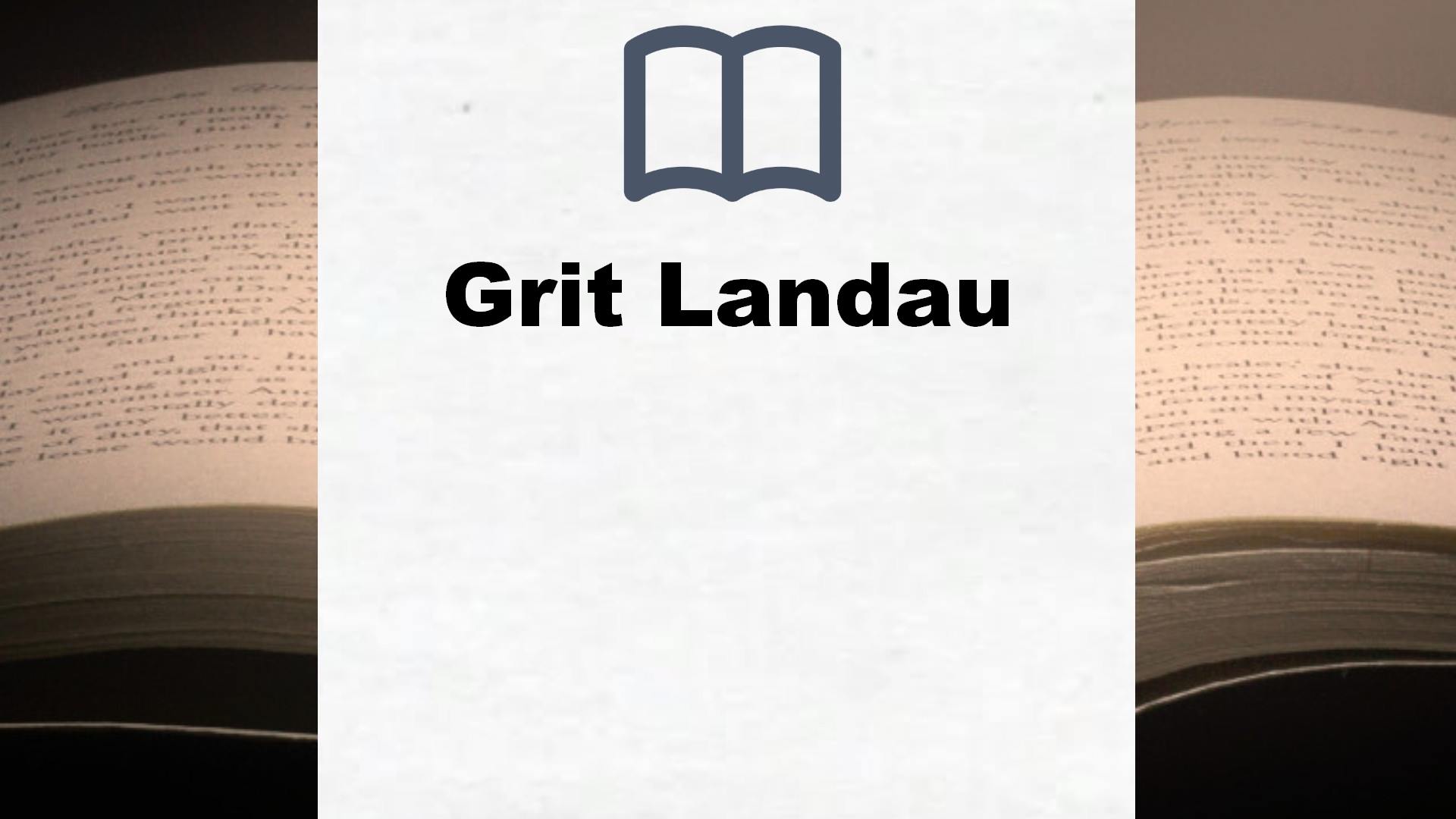 Grit Landau Bücher