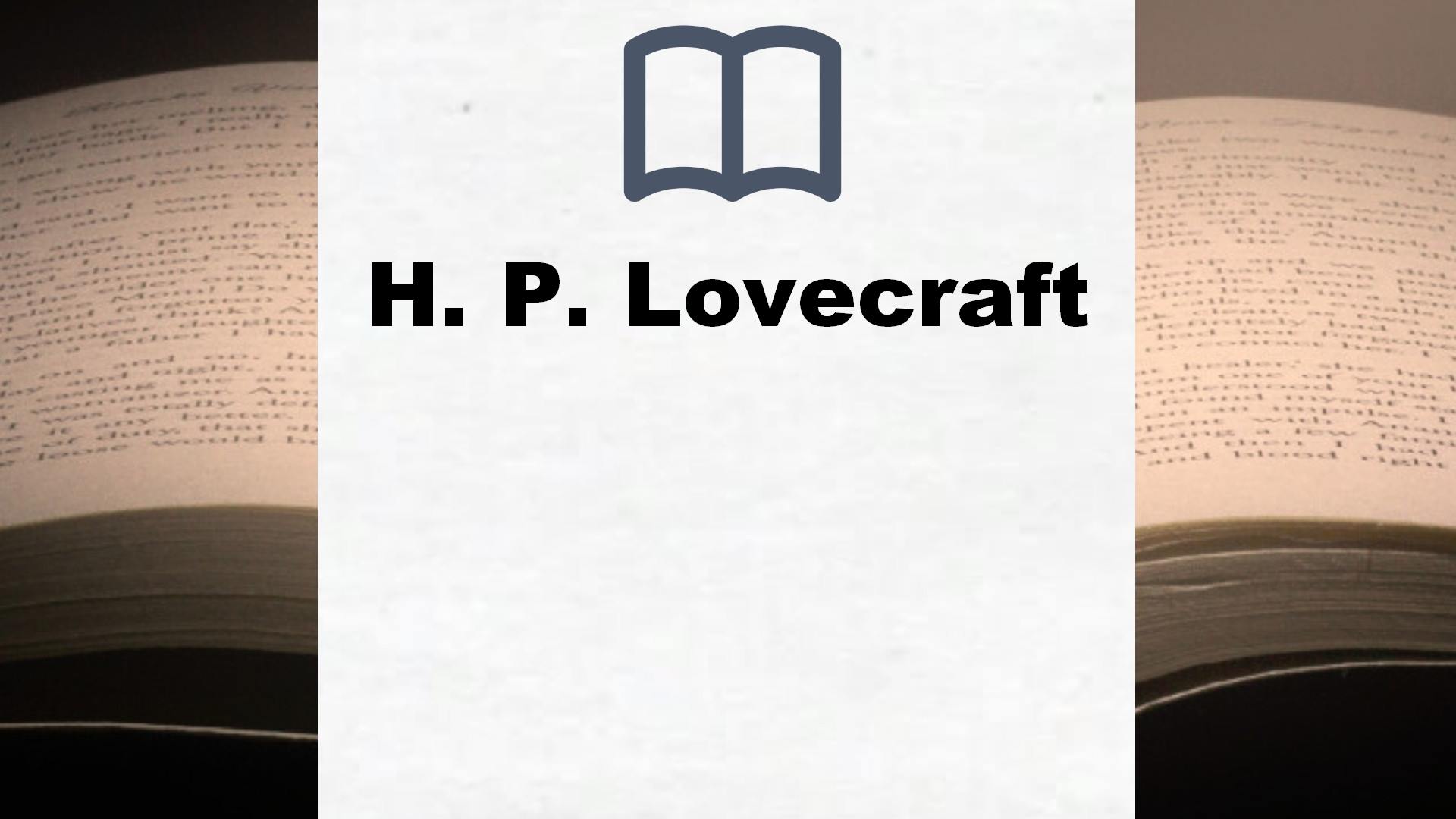 H. P. Lovecraft Bücher