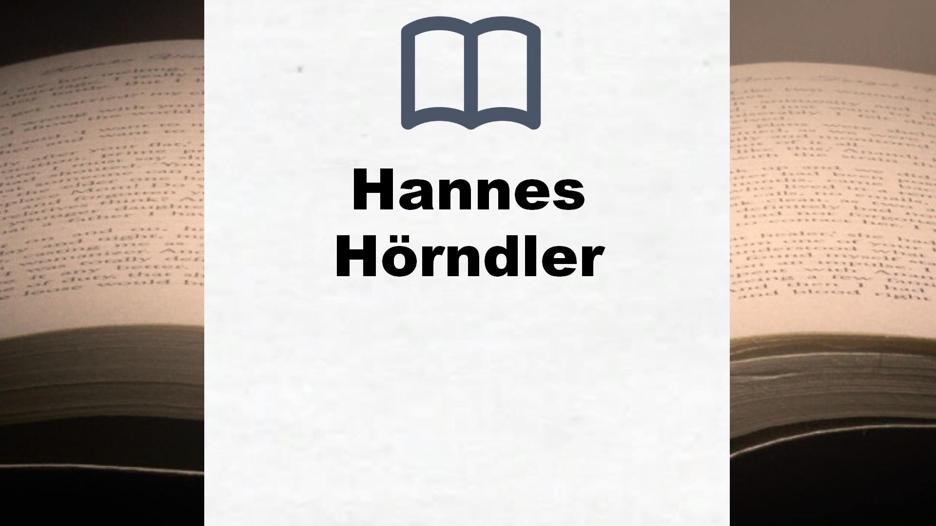 Hannes Hörndler Bücher