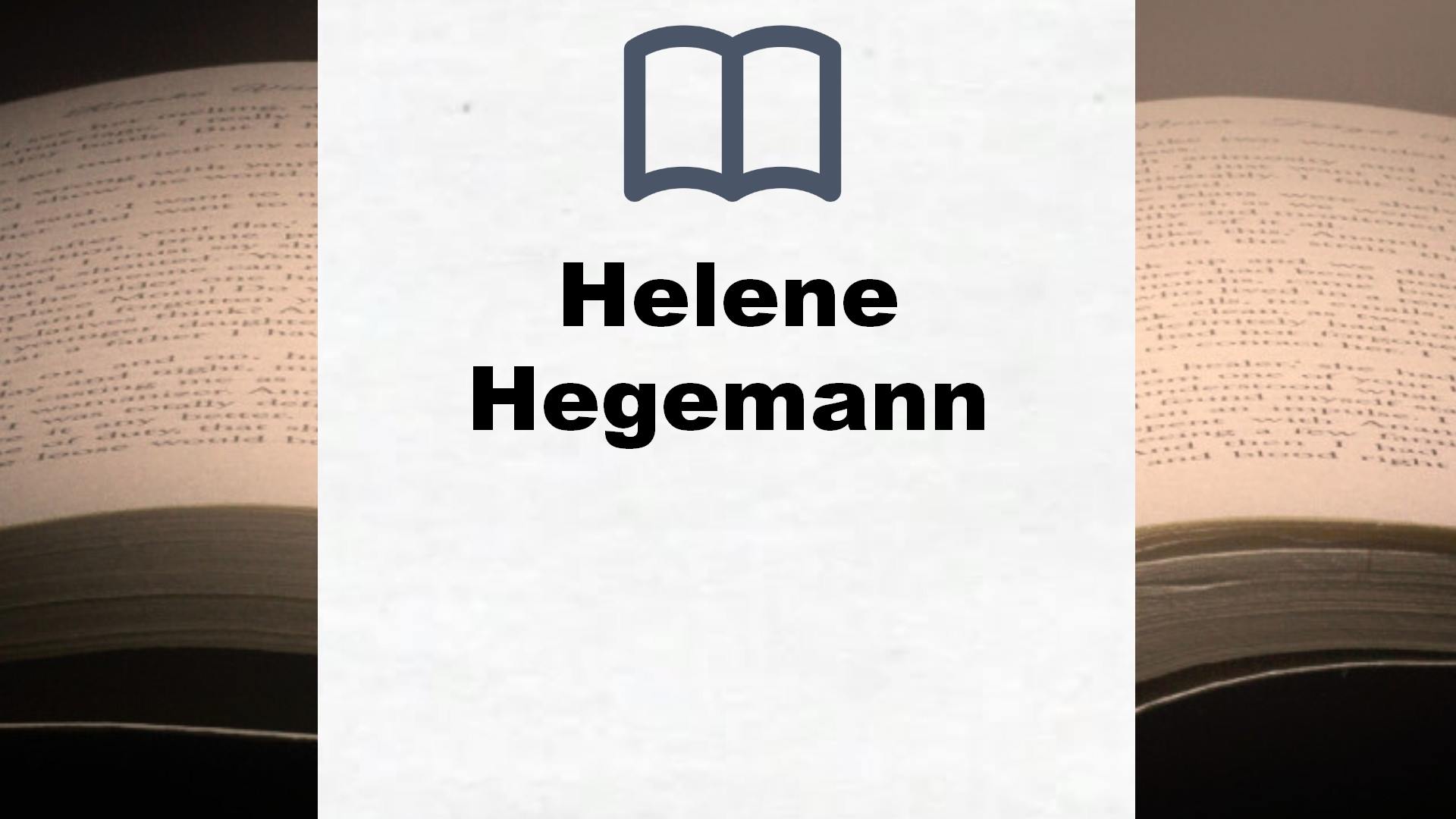Helene Hegemann Bücher