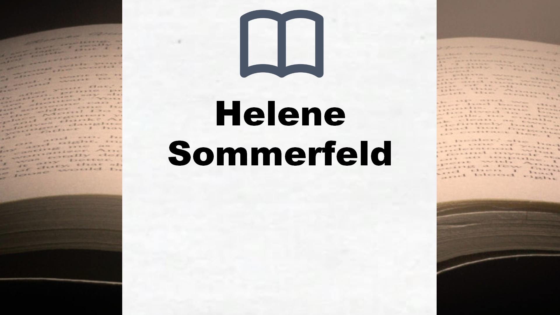 Helene Sommerfeld Bücher