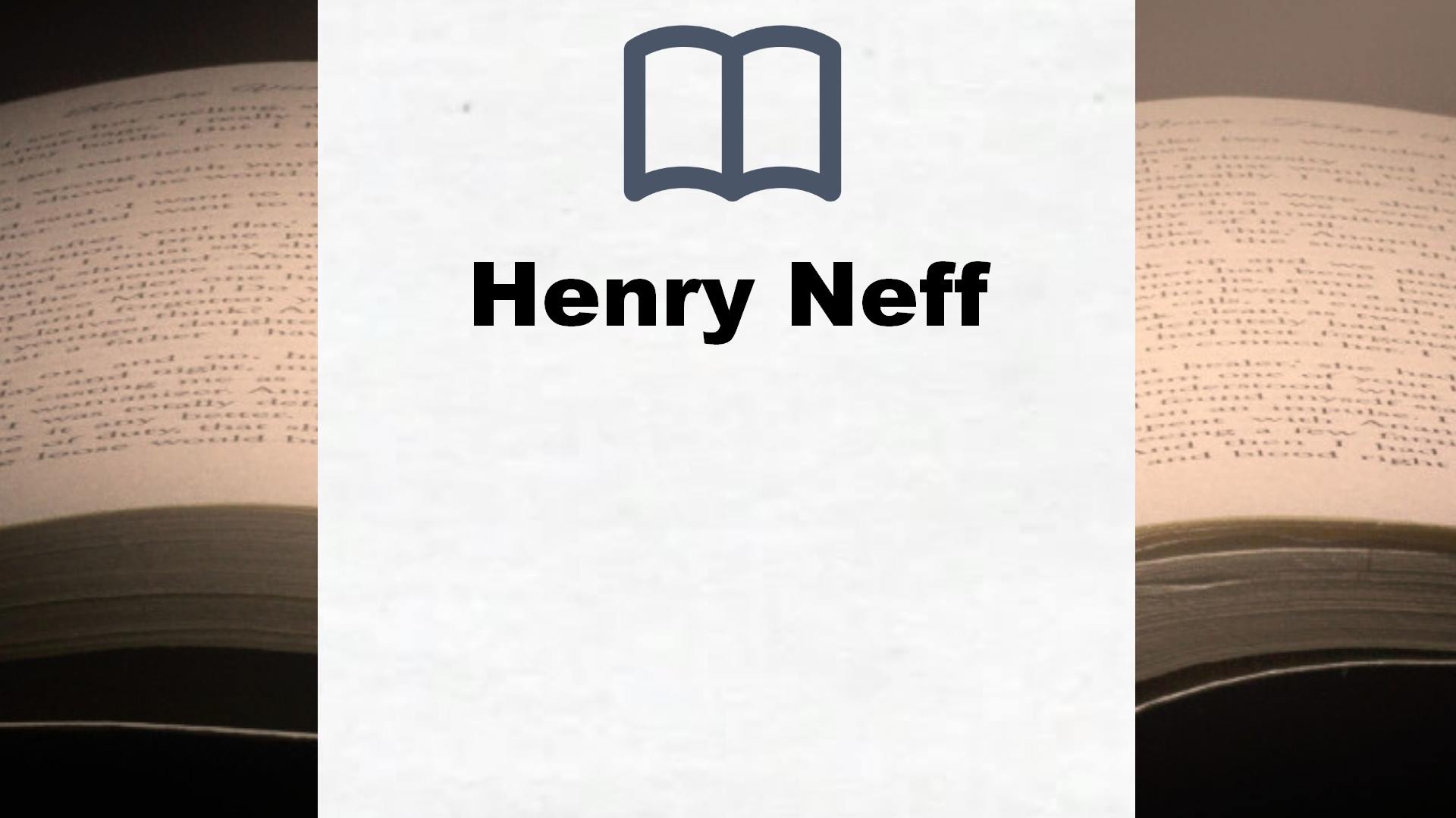 Henry Neff Bücher