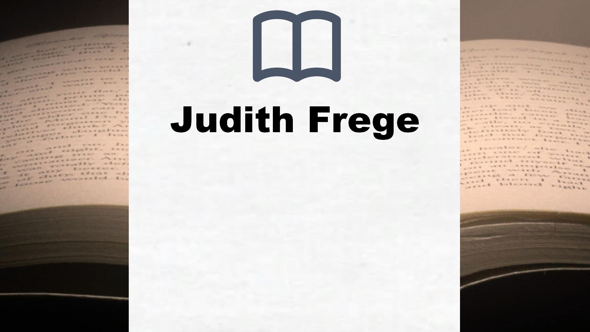 Judith Frege Bücher