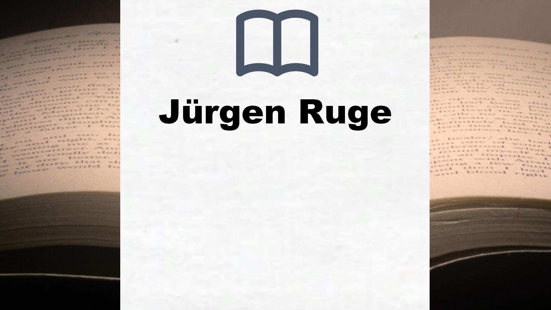 Jürgen Ruge Bücher