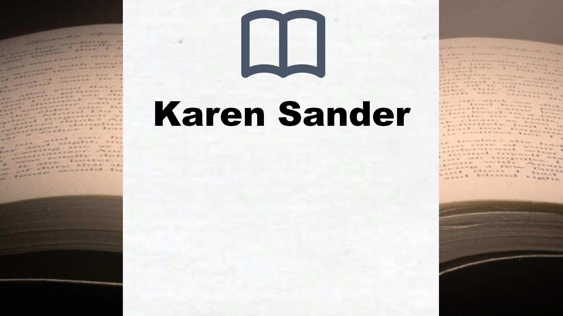 Karen Sander Bücher