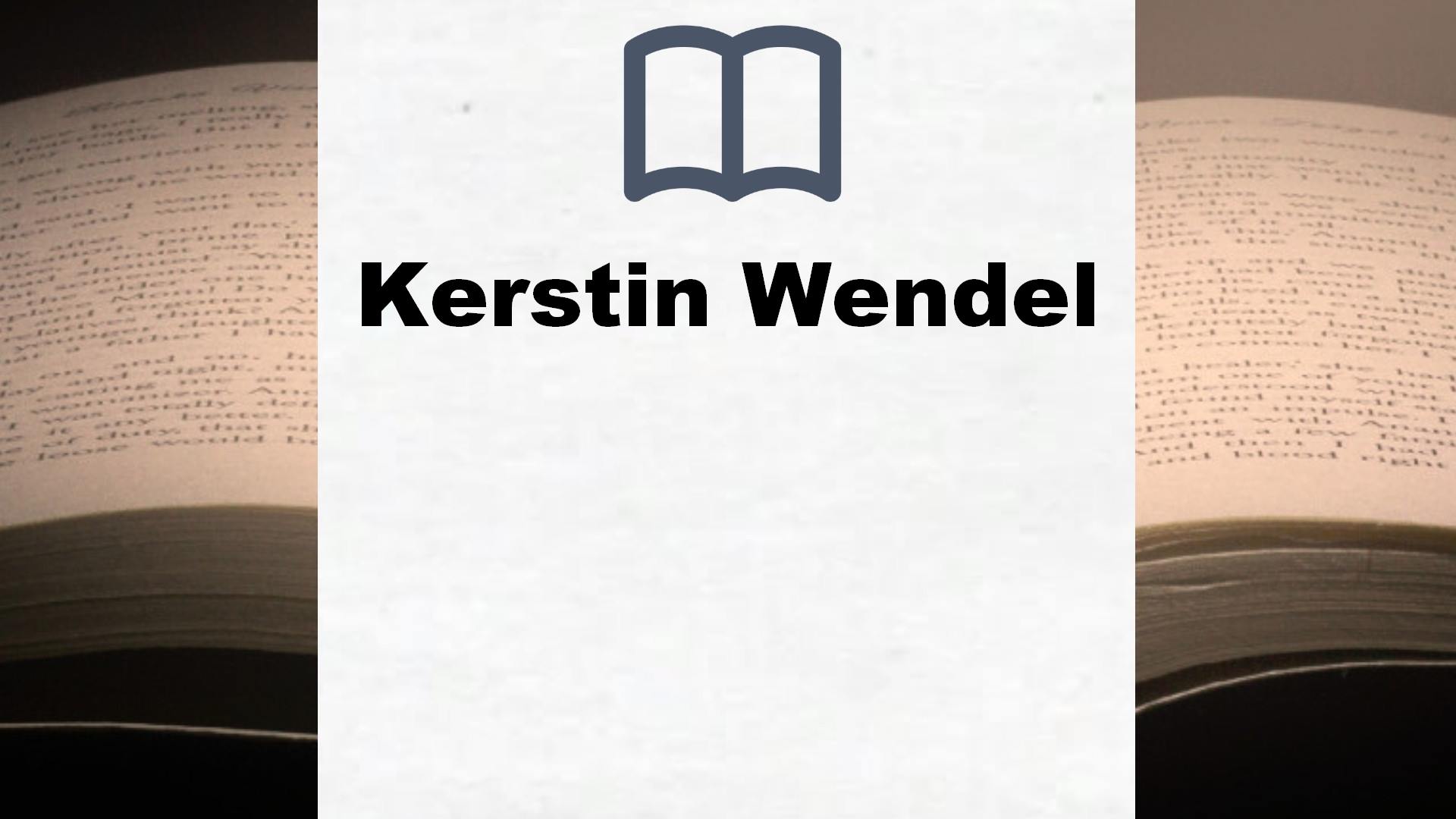 Kerstin Wendel Bücher