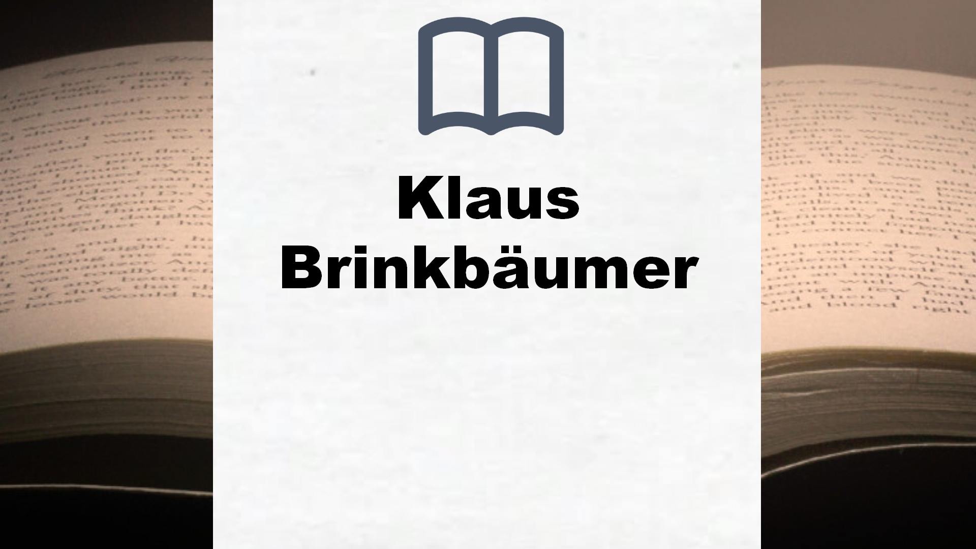 Klaus Brinkbäumer Bücher