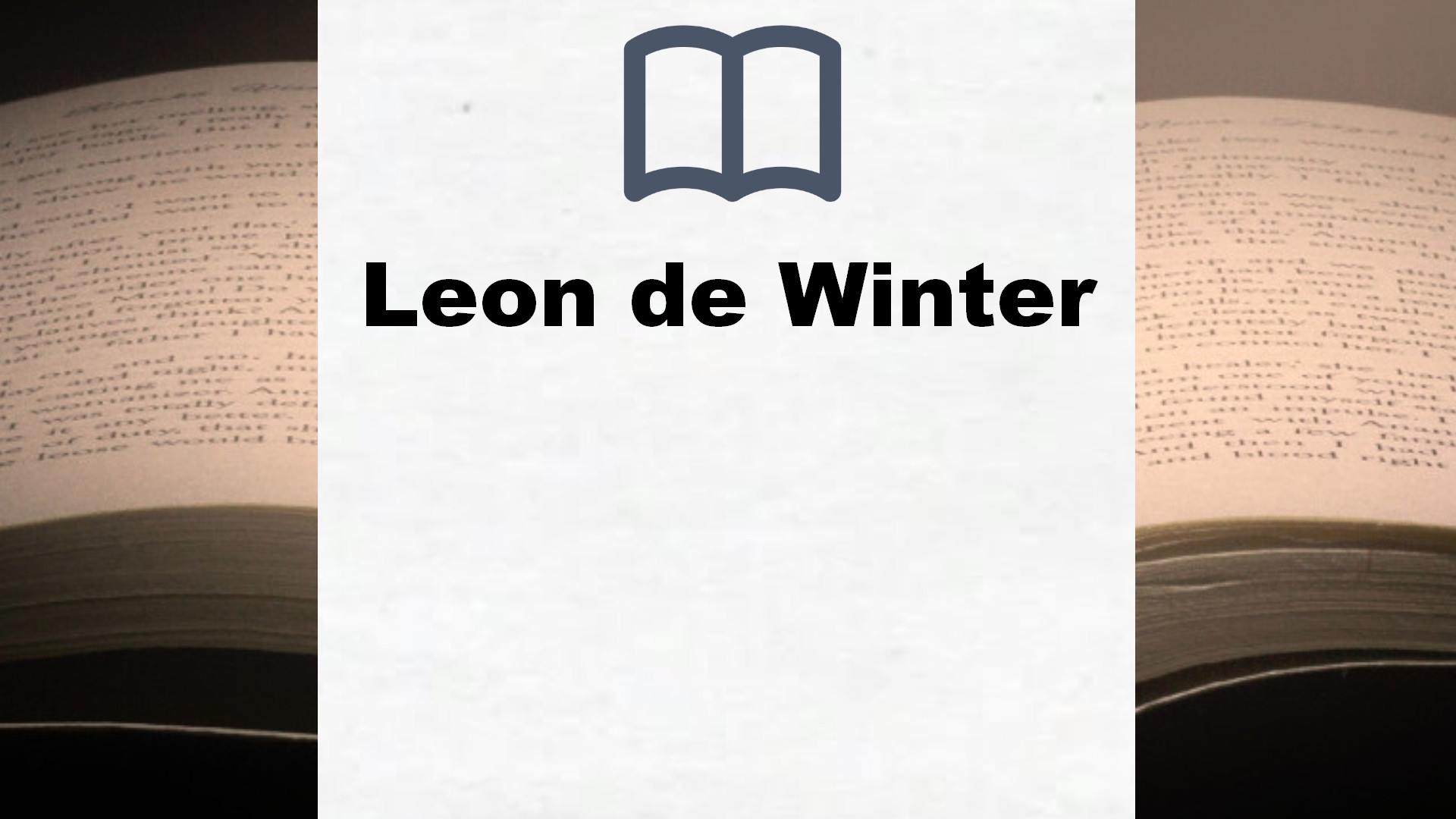 Leon de Winter Bücher