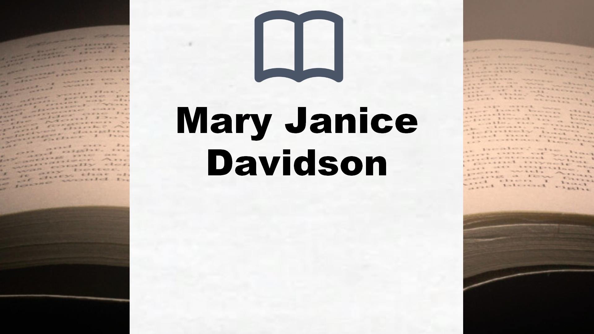 Mary Janice Davidson Bücher