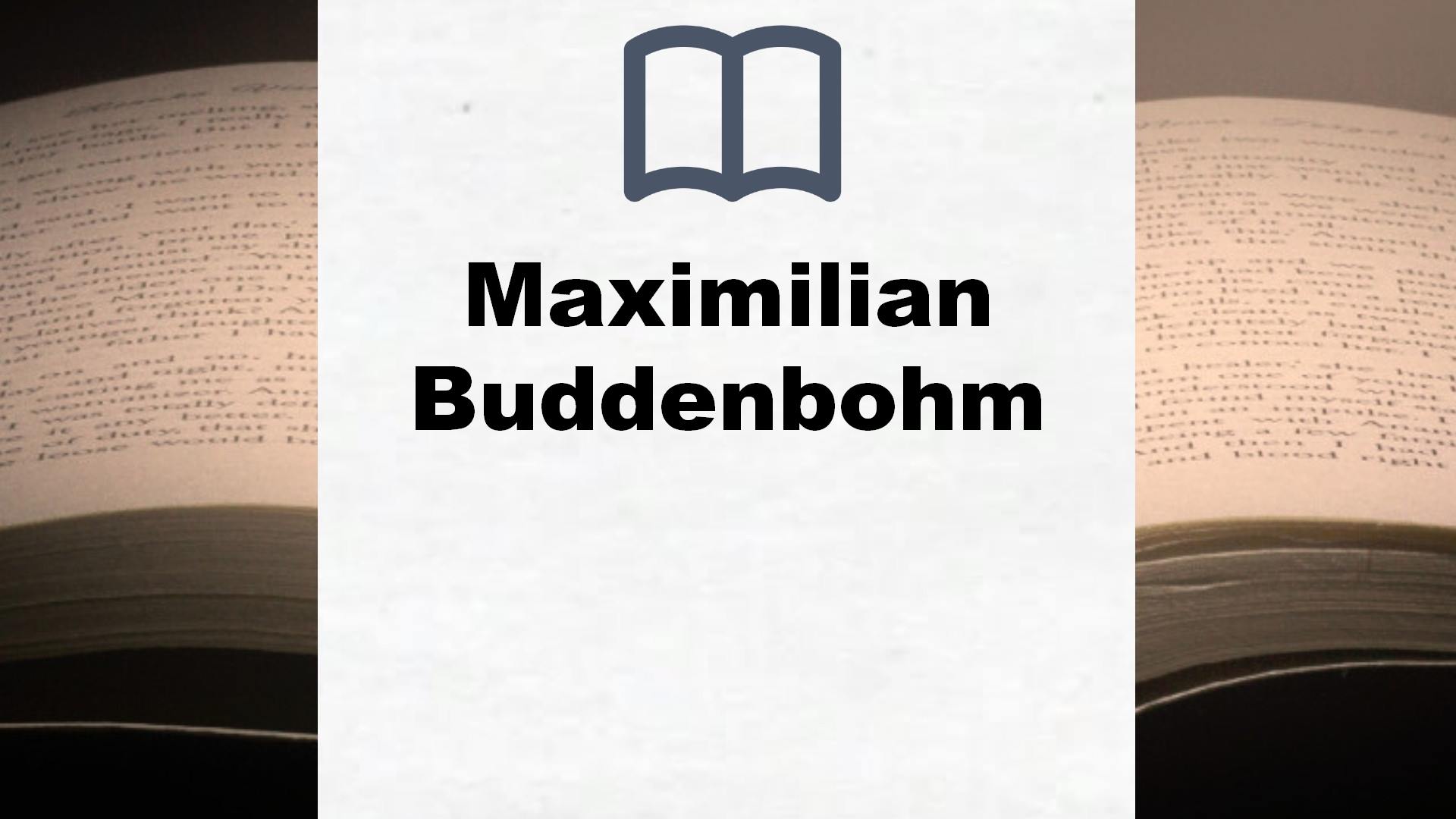 Maximilian Buddenbohm Bücher
