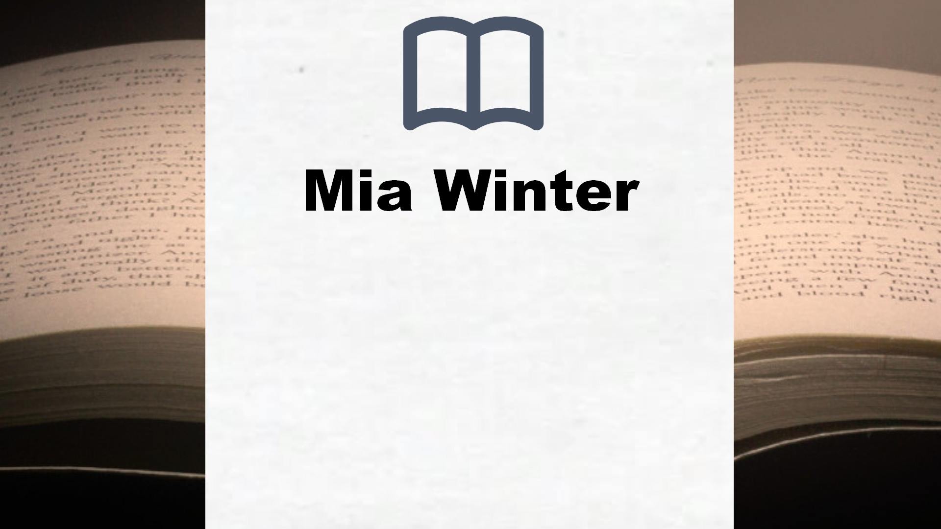 Mia Winter Bücher