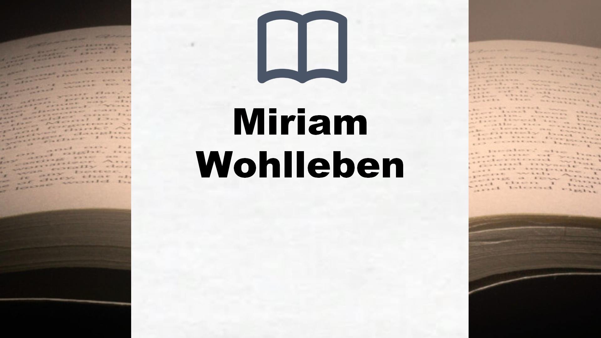 Miriam Wohlleben Bücher