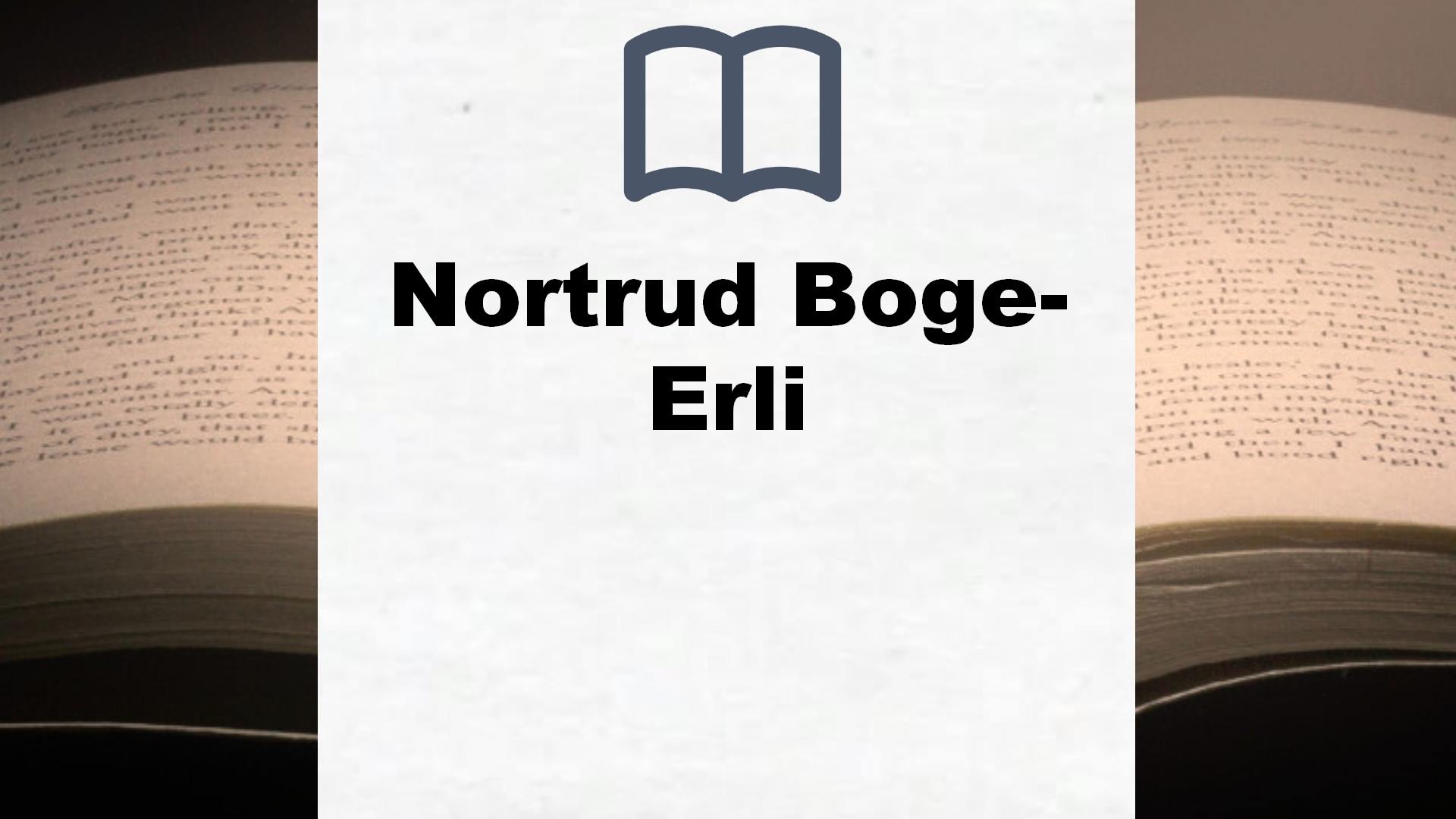 Nortrud Boge-Erli Bücher