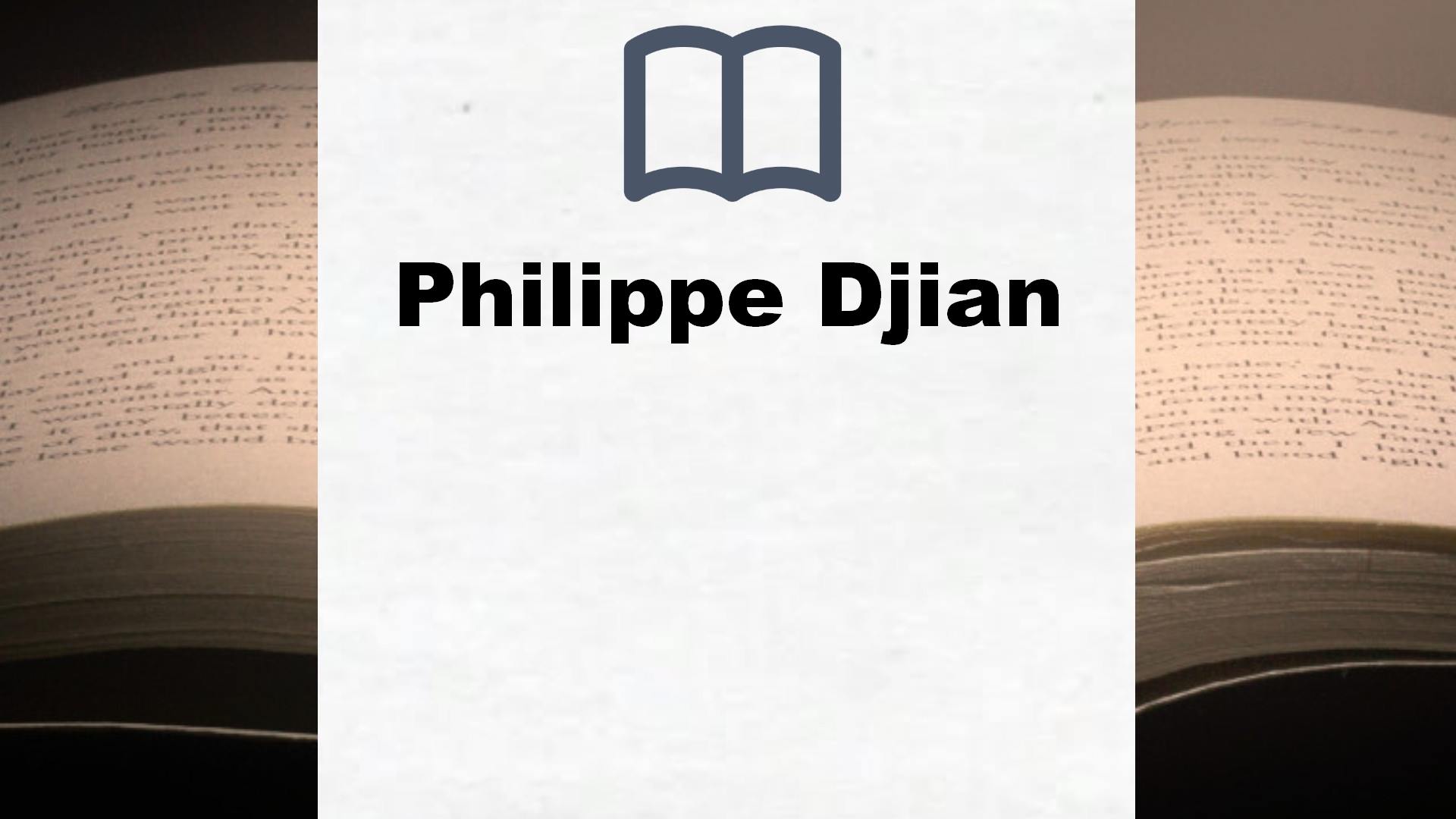 Philippe Djian Bücher