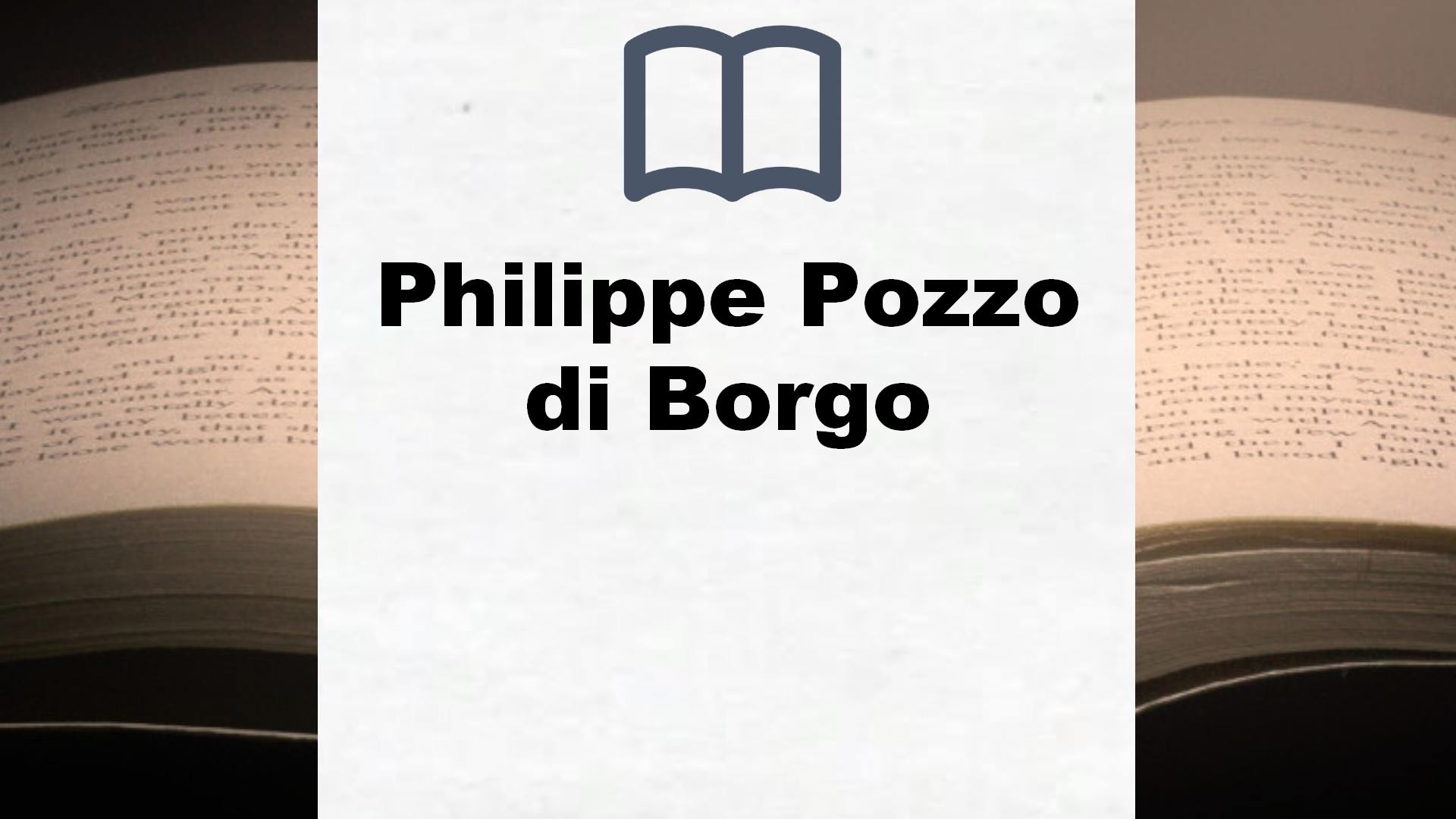 Philippe Pozzo di Borgo Bücher
