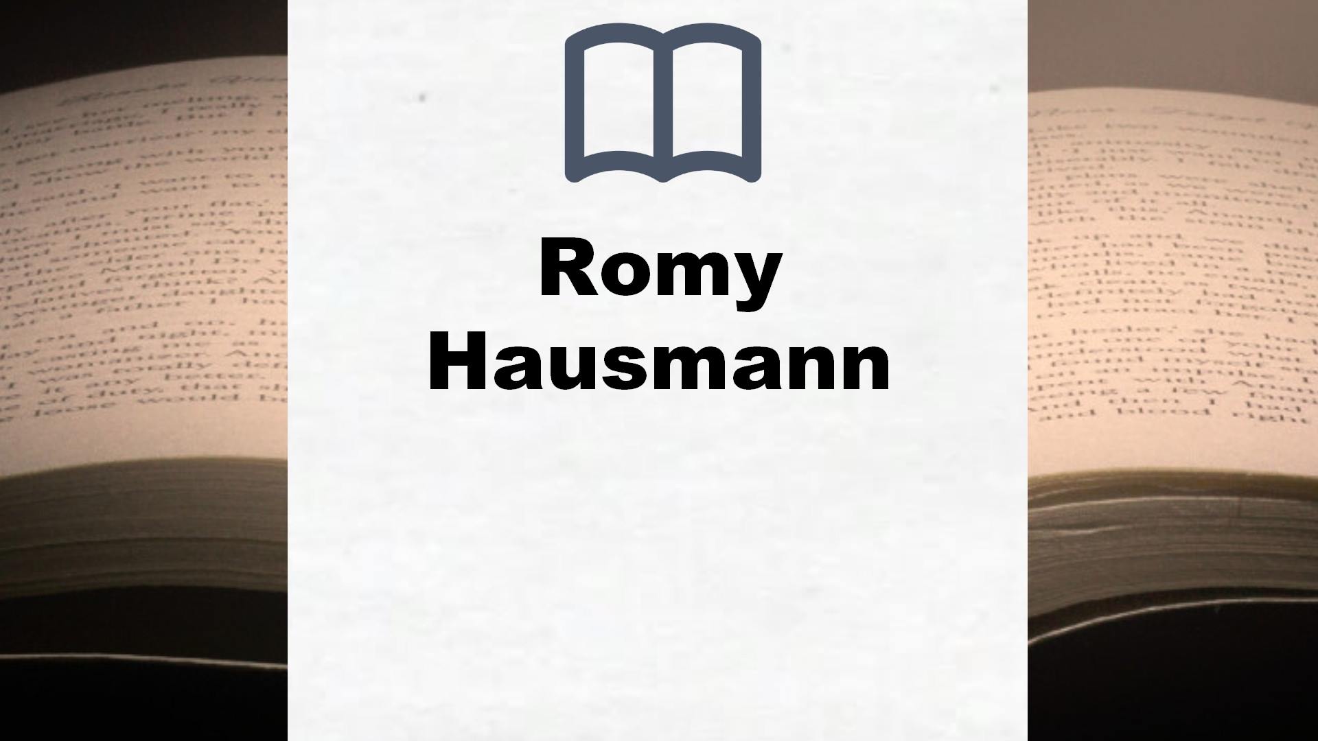 Romy Hausmann Bücher